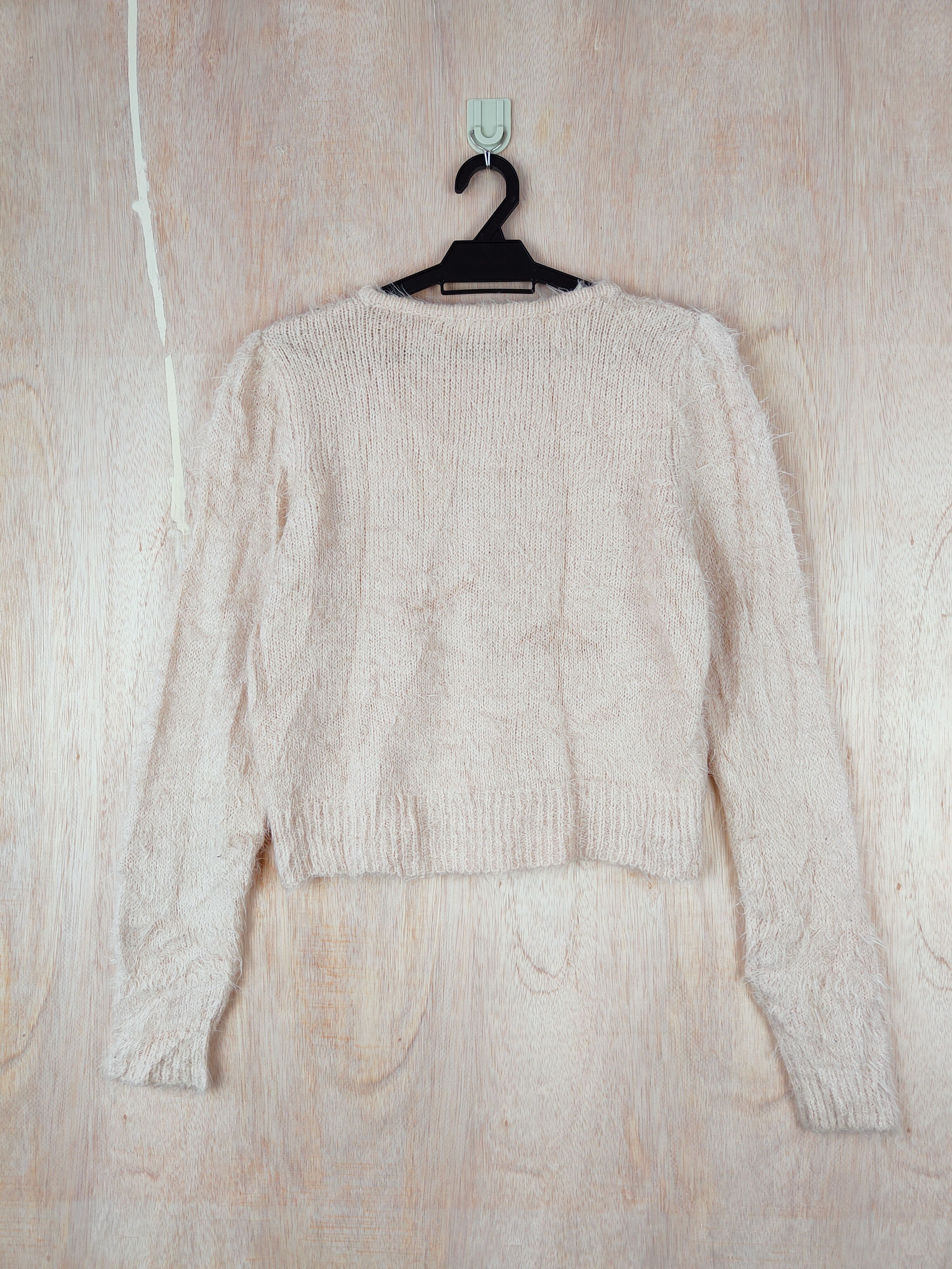 Homespun Knitwear × Japanese Brand Avallamanda Shaggy Mohair Knitwear crop top cardigan #S274 Size S / US 4 / IT 40 - 5 Thumbnail