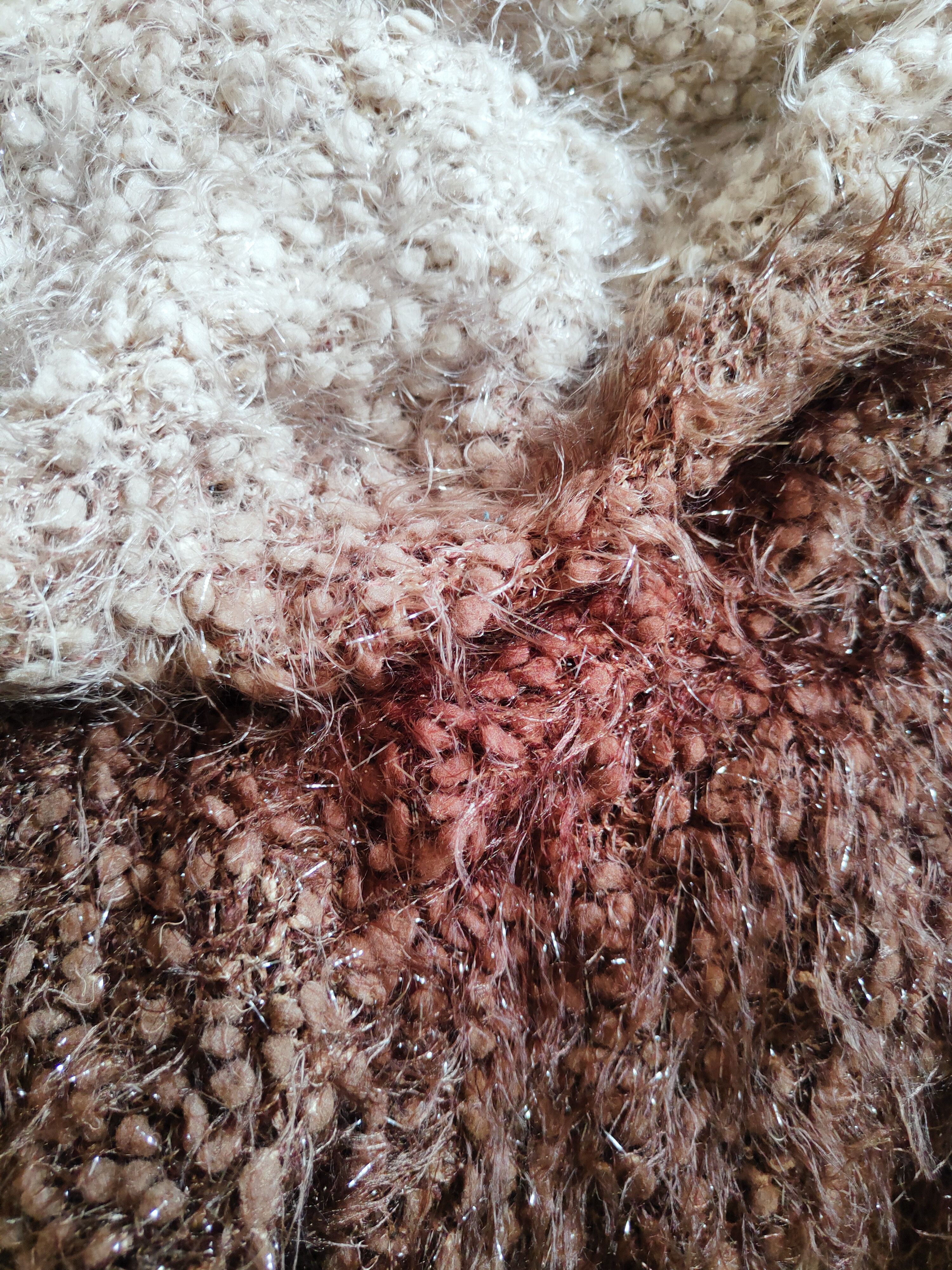 Homespun Knitwear × Japanese Brand × Vintage Mire-Ru Brown Shag Shaggy Fur Mohair Knitwear #s272 Size M / US 6-8 / IT 42-44 - 8 Thumbnail