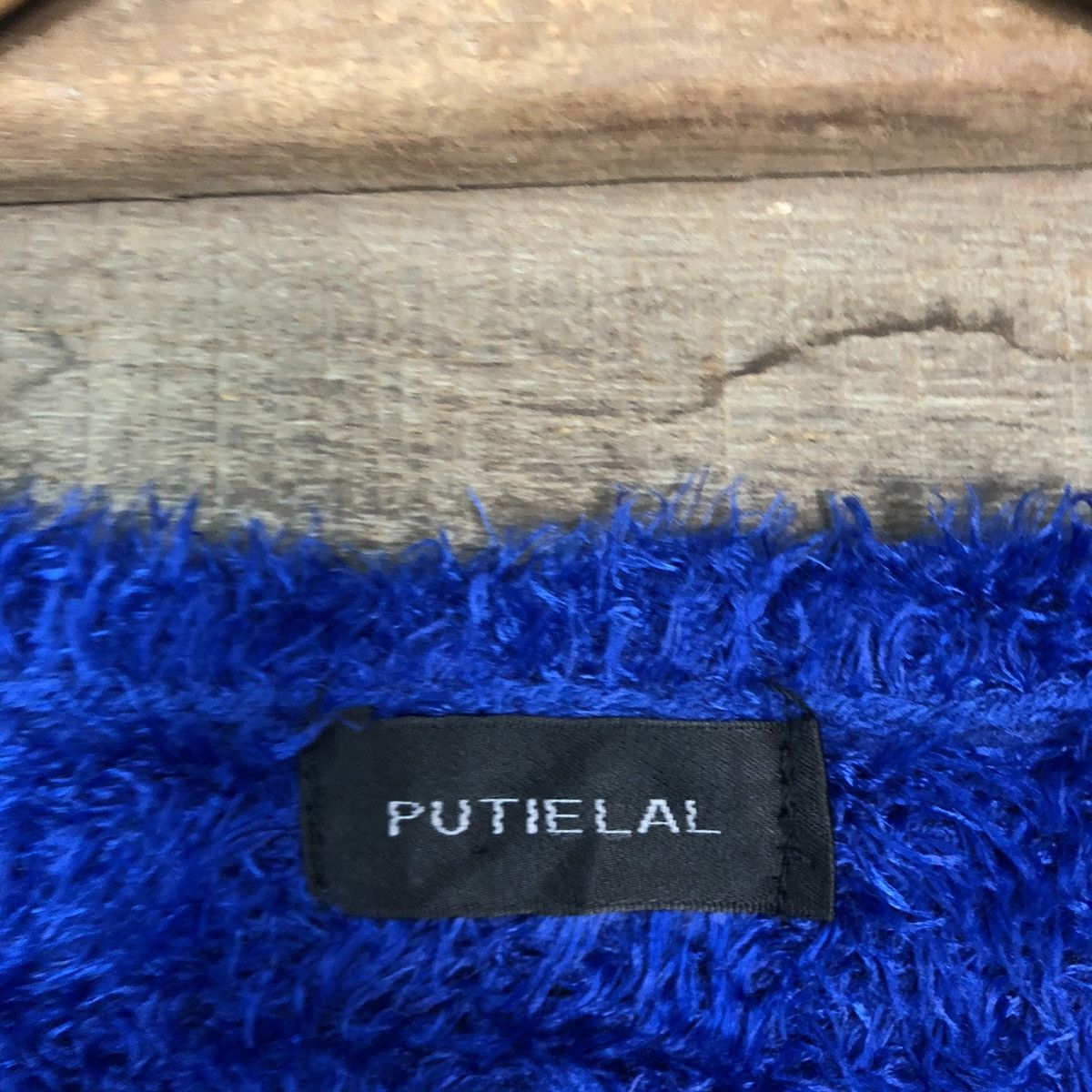 Japanese Brand Putielal Stripe Baggy Mohair Fur Knitwear #0513 Size US XL / EU 56 / 4 - 10 Thumbnail