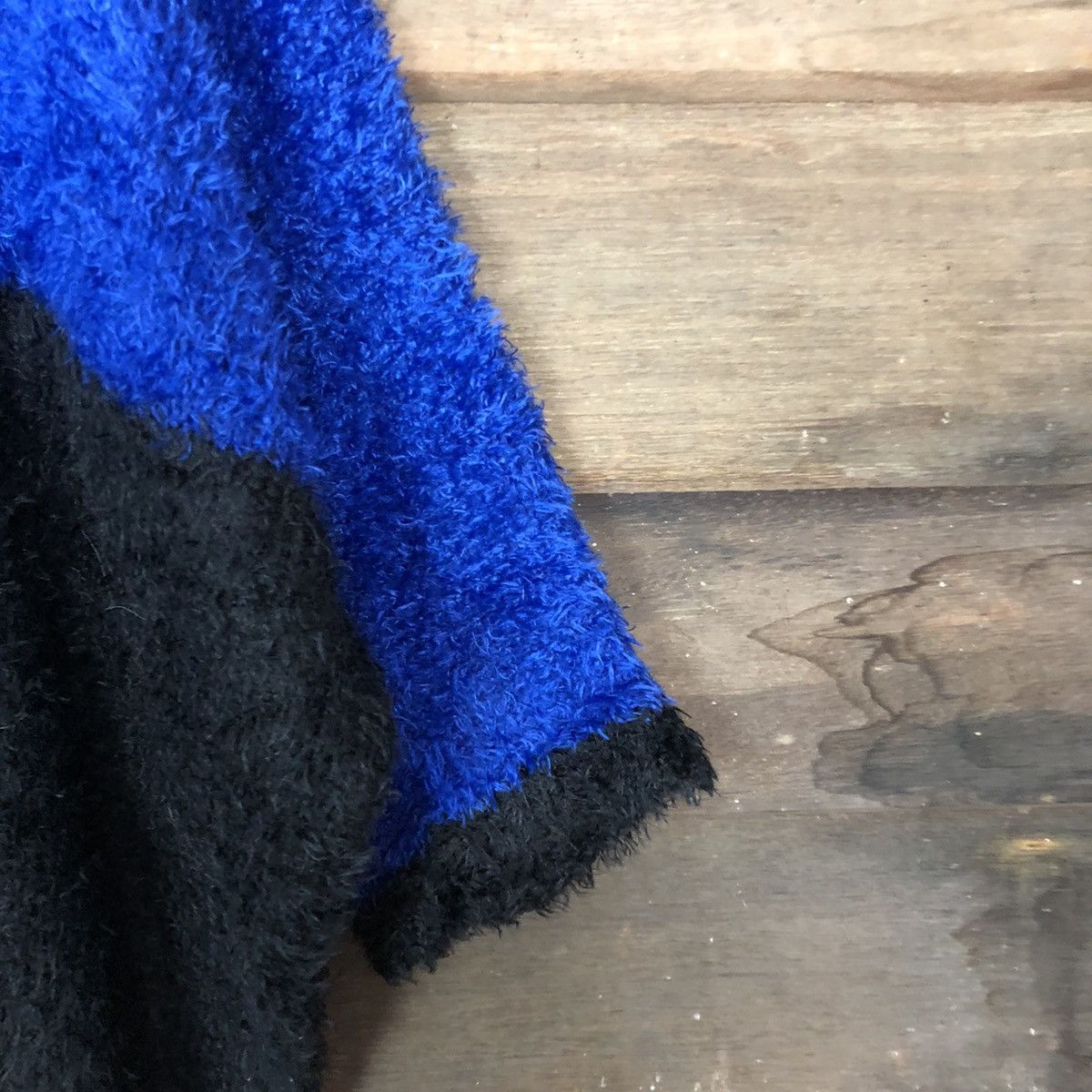 Japanese Brand Putielal Stripe Baggy Mohair Fur Knitwear #0513 Size US XL / EU 56 / 4 - 4 Thumbnail