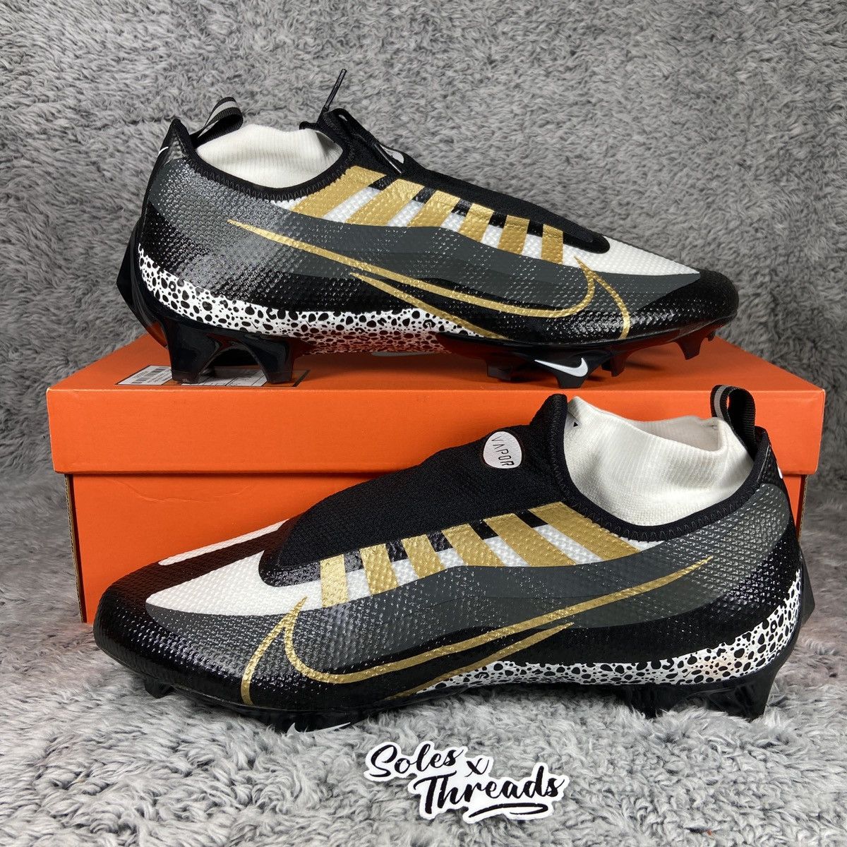 Nike Vapor Edge Pro 360 Men's Football Cleats Gold Size 14