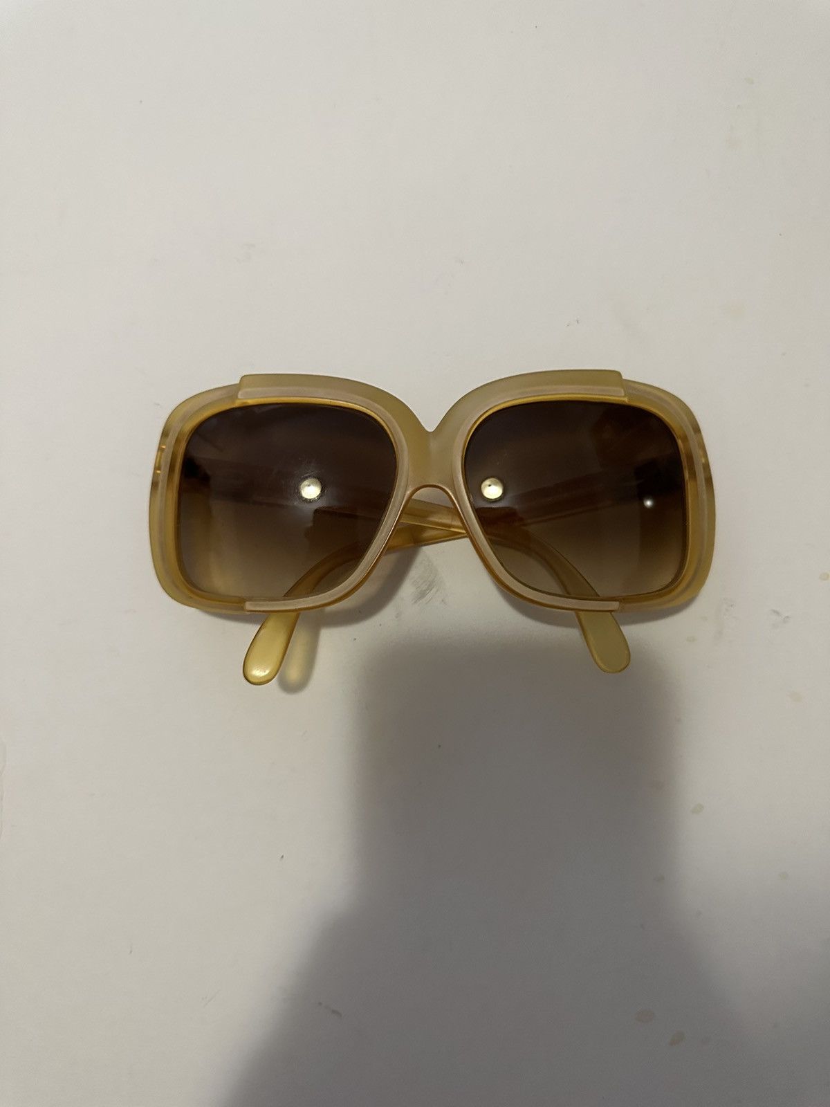 Dior Christian Dior Optyl Yellow Matte Sunglasses 1970’s Size ONE SIZE - 2 Thumbnail