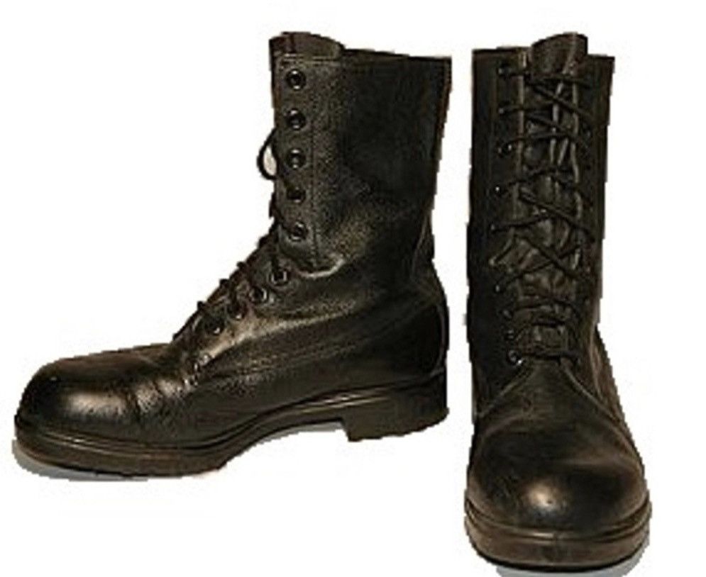 Vintage Military Issue Platform Combat Boots