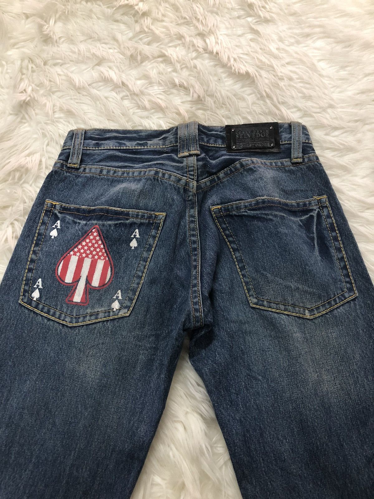 Other 777 casino gambling card printed Selvedge denim Size US 29 - 9 Thumbnail