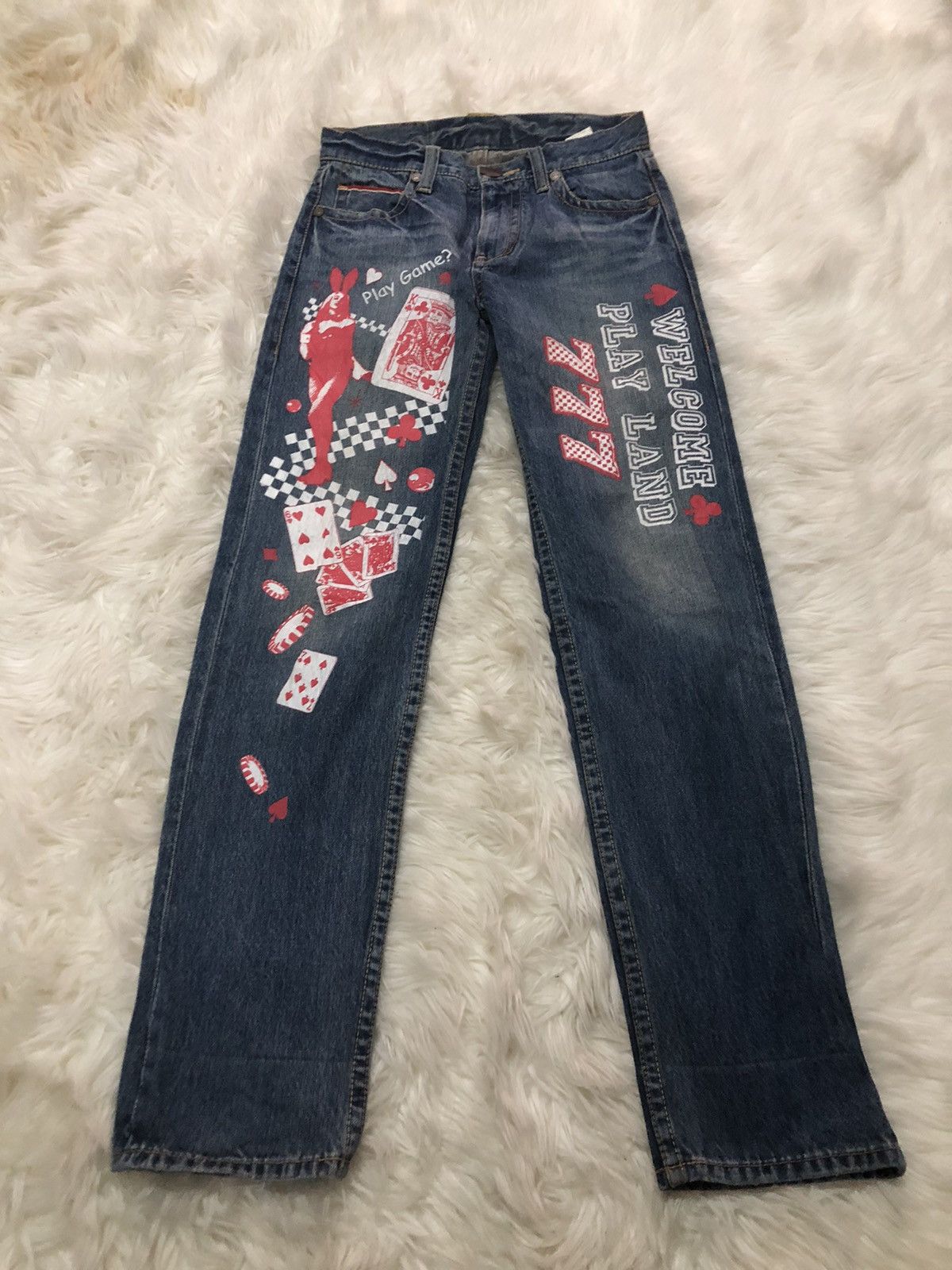 Other 777 casino gambling card printed Selvedge denim Size US 29 - 1 Thumbnail