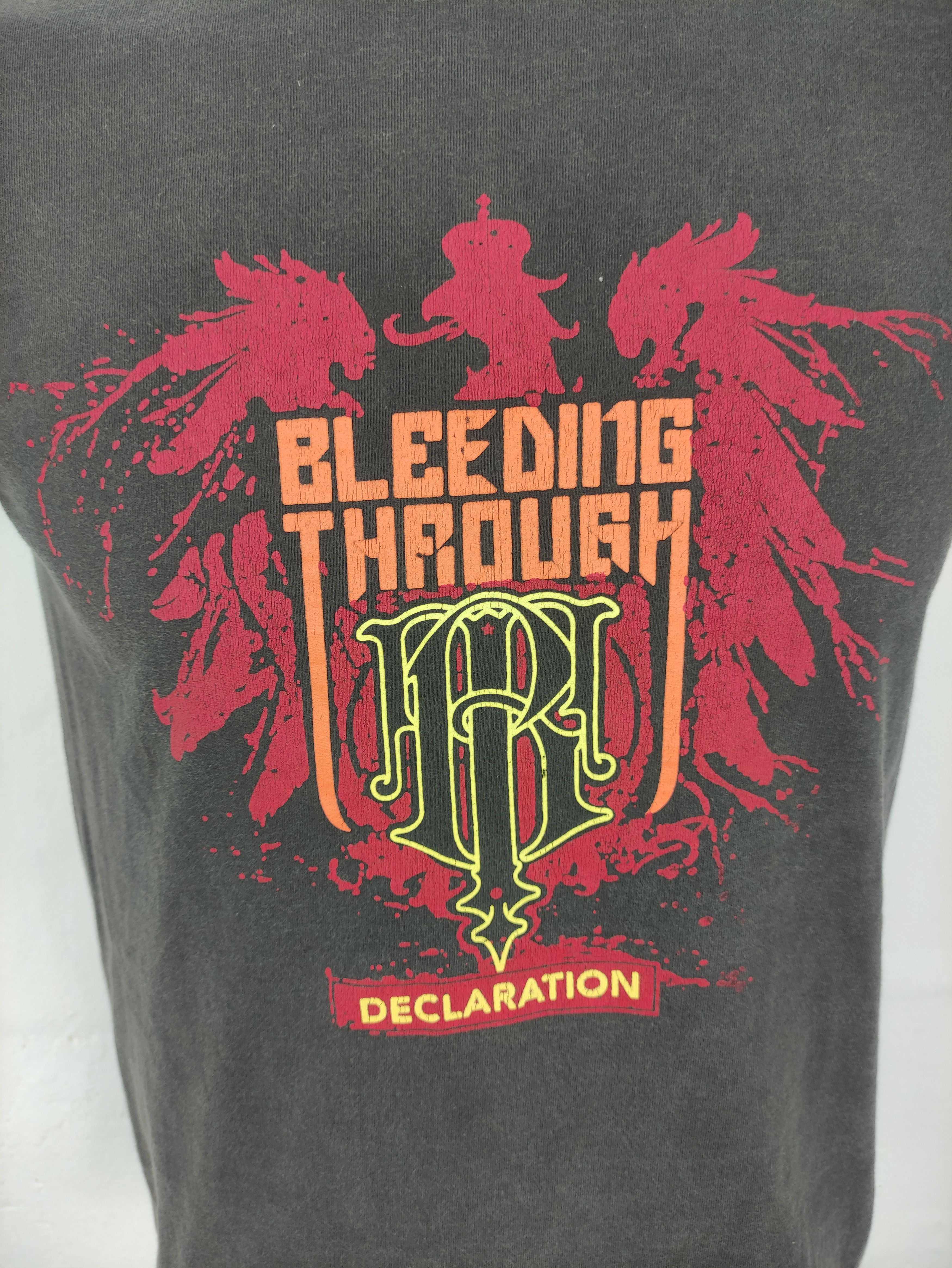 Vtg 00s Bleeding Through Band Metal Core Declaration Album