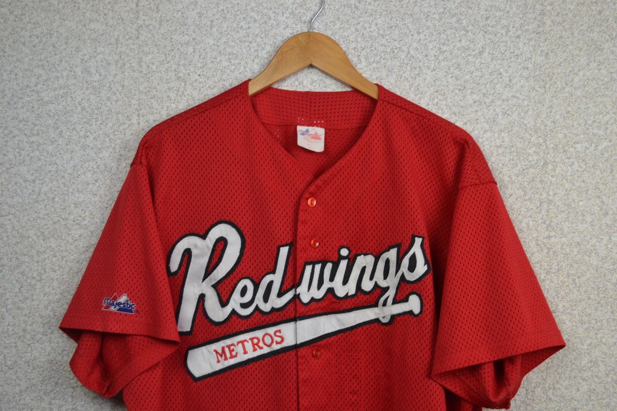 Majestic × Vintage Detroit Red Wings Vintage 90s Hockey Jersey Majestic NHL XL Size US XL / EU 56 / 4 - 3 Thumbnail