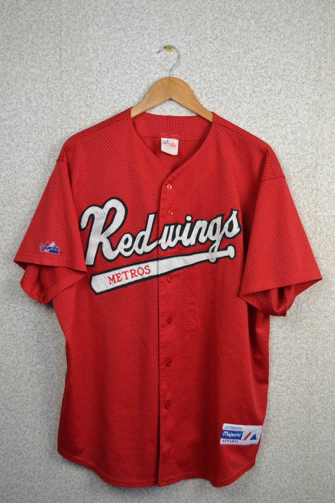 Majestic × Vintage Detroit Red Wings Vintage 90s Hockey Jersey Majestic NHL XL Size US XL / EU 56 / 4 - 1 Thumbnail