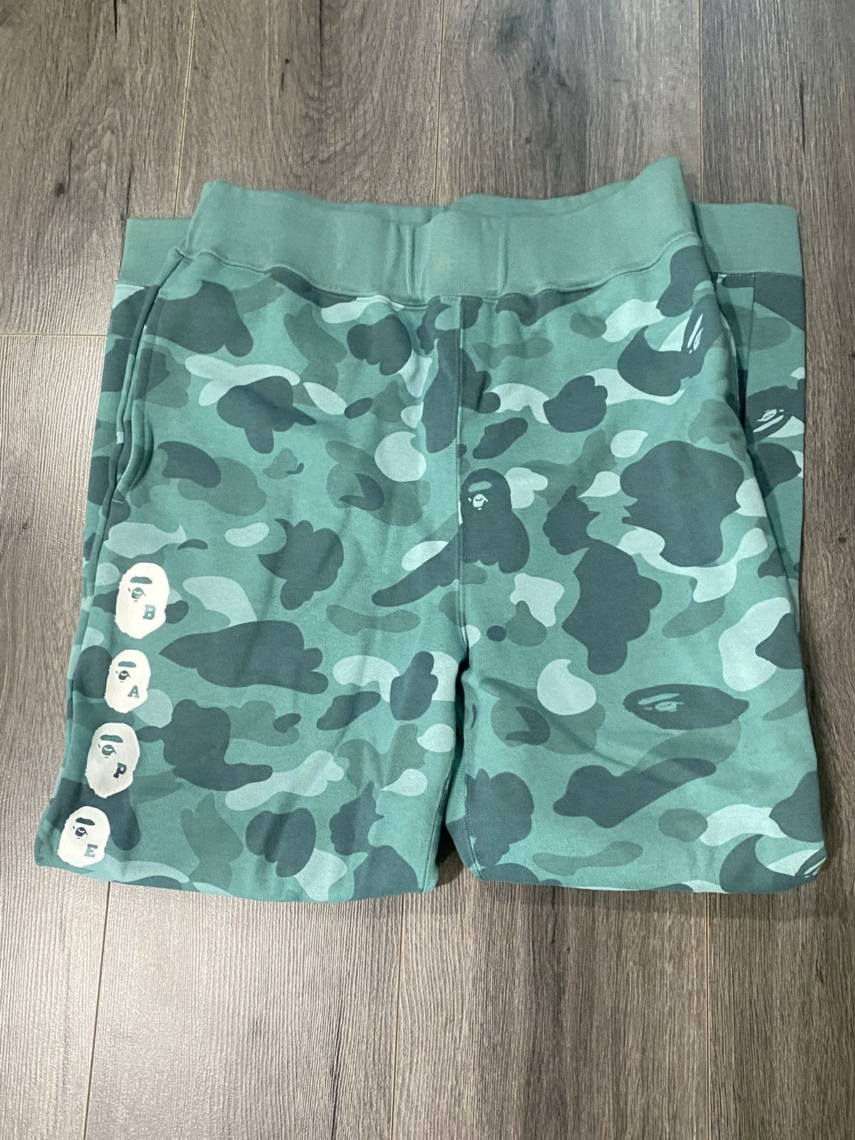 Bape Color Camo Sweat Pants Size US 29 - 2 Thumbnail