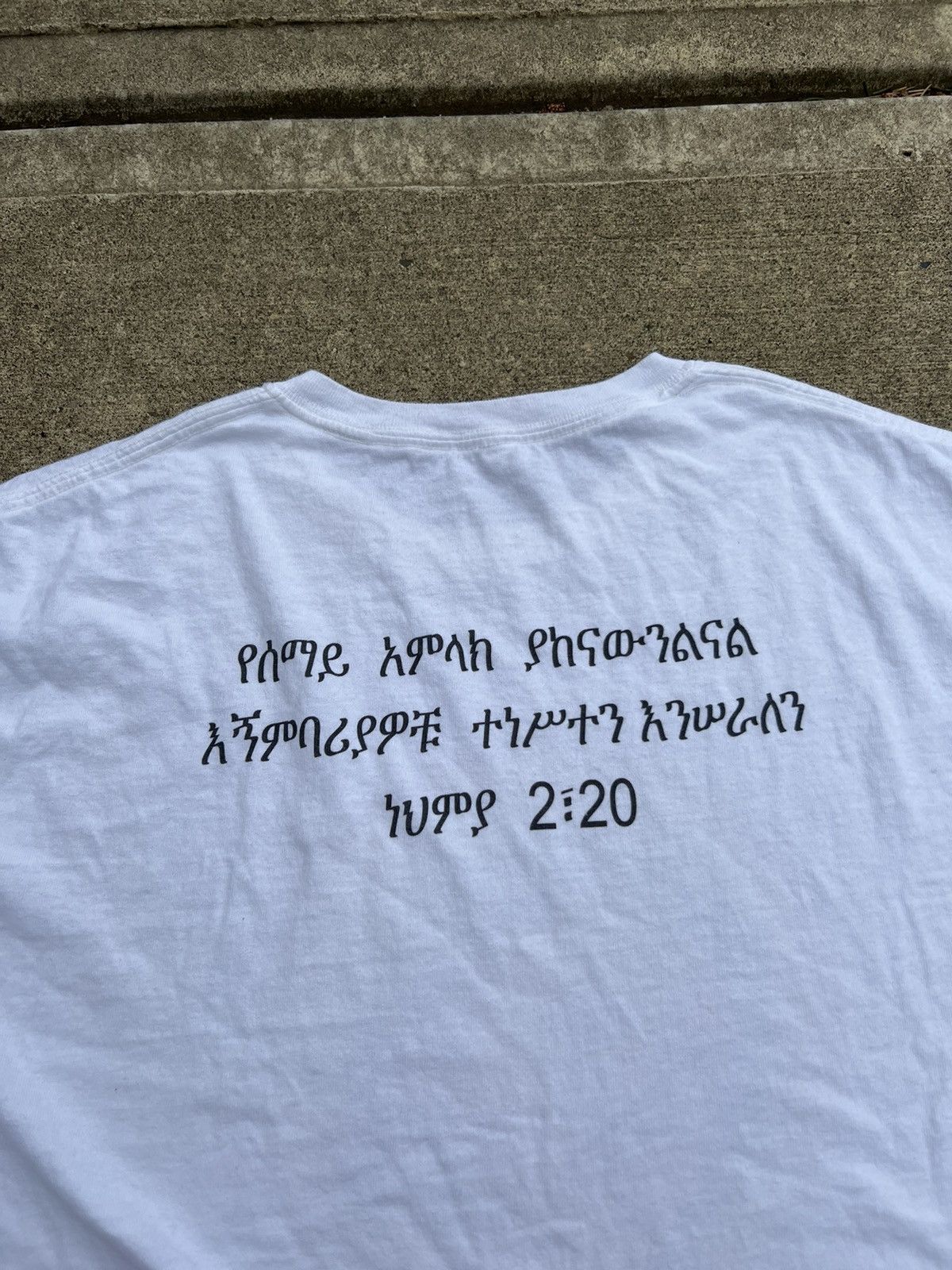 Vintage Vintage Jesus Christ + Verse Backhit Tee Size US L / EU 52-54 / 3 - 4 Thumbnail