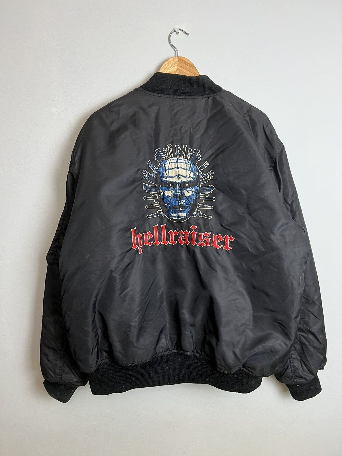 Vintage Rare 90s Hellraiser Bomber Jacket Gabber Hardcore Rave | Grailed