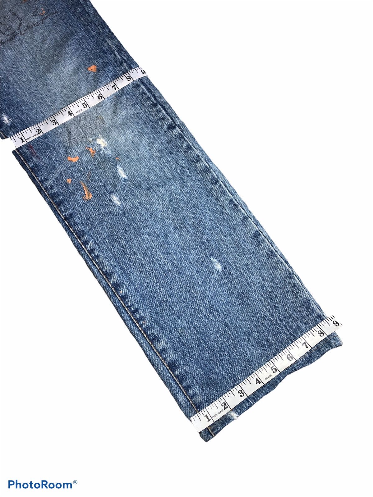 Other EXHIBITIONIST DISTRESSED PAINT SPLATTER DENIM Size US 33 - 9 Thumbnail