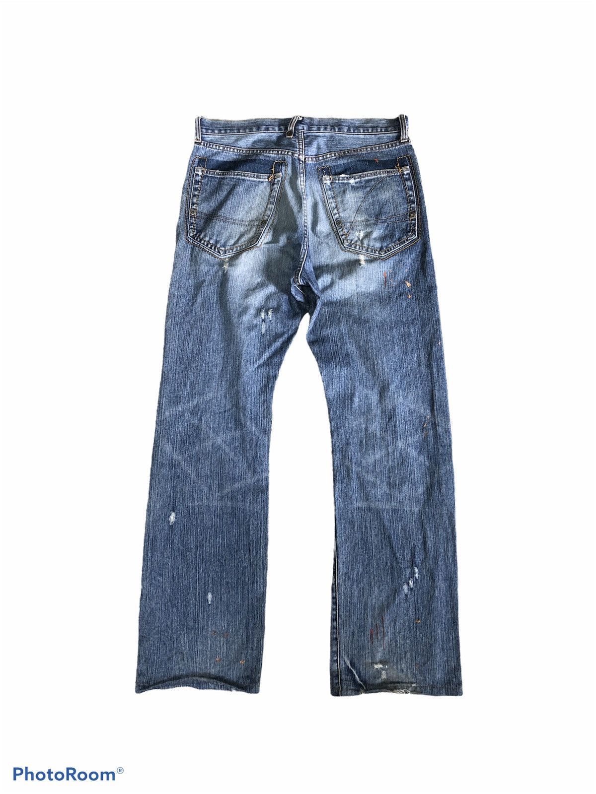 Other EXHIBITIONIST DISTRESSED PAINT SPLATTER DENIM Size US 33 - 2 Thumbnail