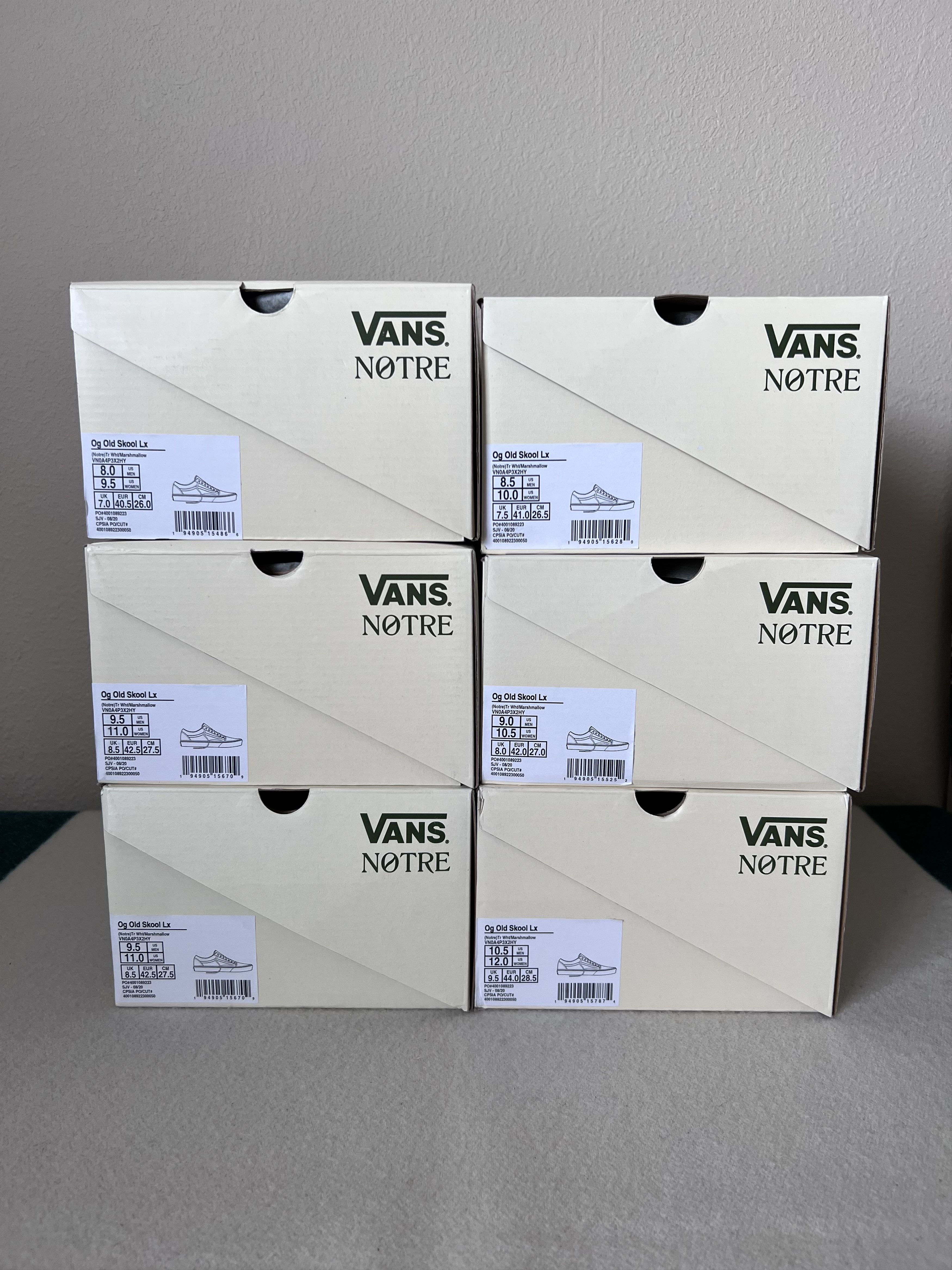 Notre × Vans Notre Vans OG Old Skool LX White Size US 8.5 / EU 41-42 - 7 Thumbnail