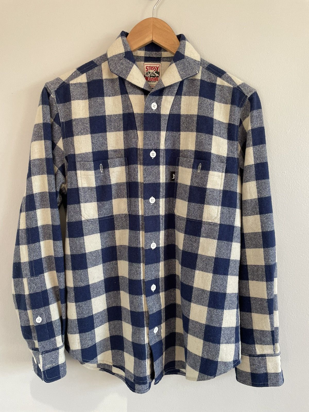 image of Nexus Vii x Stussy F/w13 Stussy X Nexusvii Wool Flannel in Blue, Men's (Size Small)