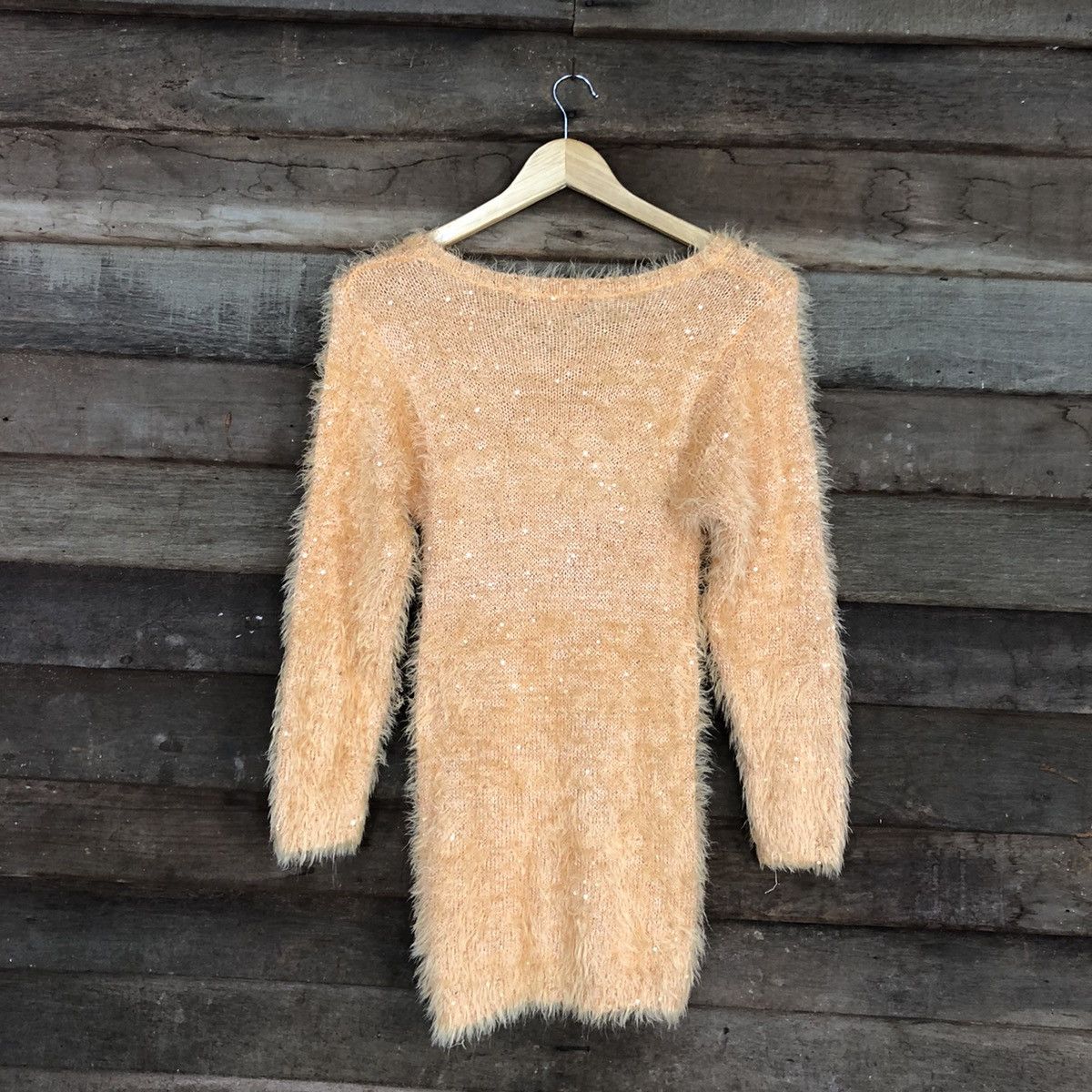 Homespun Knitwear × Japanese Brand LEMITED Cecil Mc Bee Orange Mohair Fur Knitwear #0494 Size US M / EU 48-50 / 2 - 9 Thumbnail