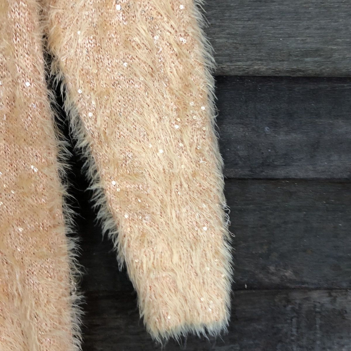 Homespun Knitwear × Japanese Brand LEMITED Cecil Mc Bee Orange Mohair Fur Knitwear #0494 Size US M / EU 48-50 / 2 - 4 Thumbnail