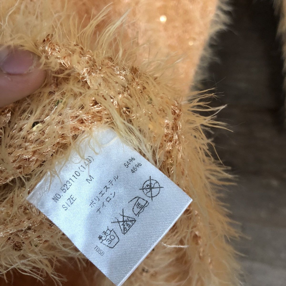 Homespun Knitwear × Japanese Brand LEMITED Cecil Mc Bee Orange Mohair Fur Knitwear #0494 Size US M / EU 48-50 / 2 - 12 Thumbnail