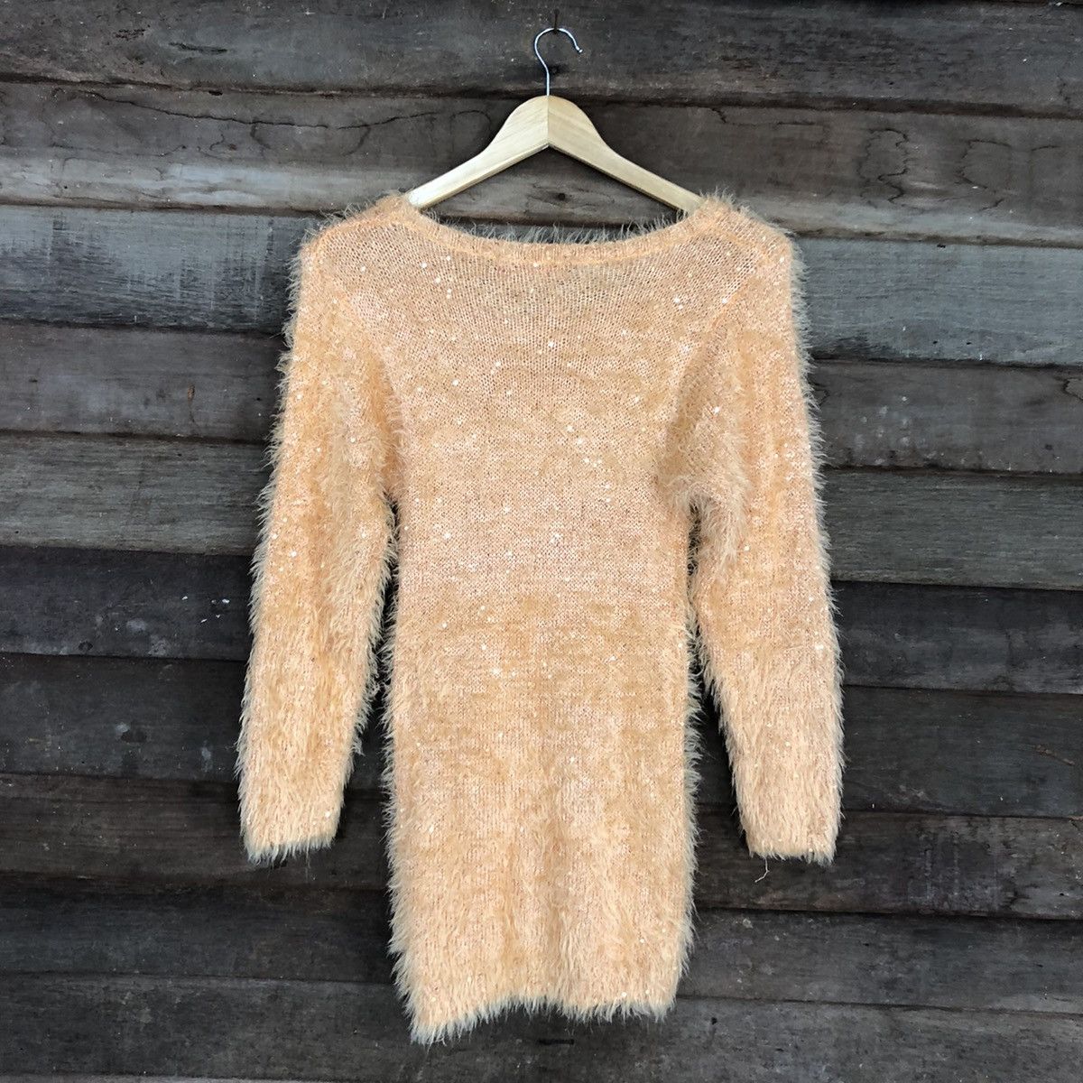 Homespun Knitwear × Japanese Brand LEMITED Cecil Mc Bee Orange Mohair Fur Knitwear #0494 Size US M / EU 48-50 / 2 - 11 Thumbnail