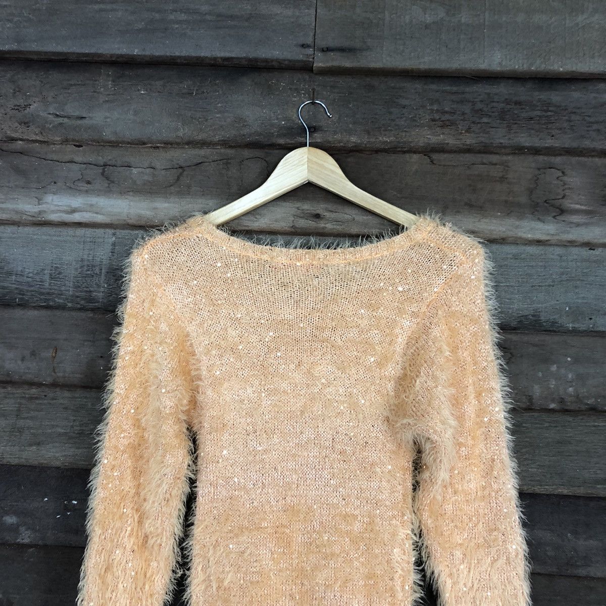 Homespun Knitwear × Japanese Brand LEMITED Cecil Mc Bee Orange Mohair Fur Knitwear #0494 Size US M / EU 48-50 / 2 - 10 Thumbnail