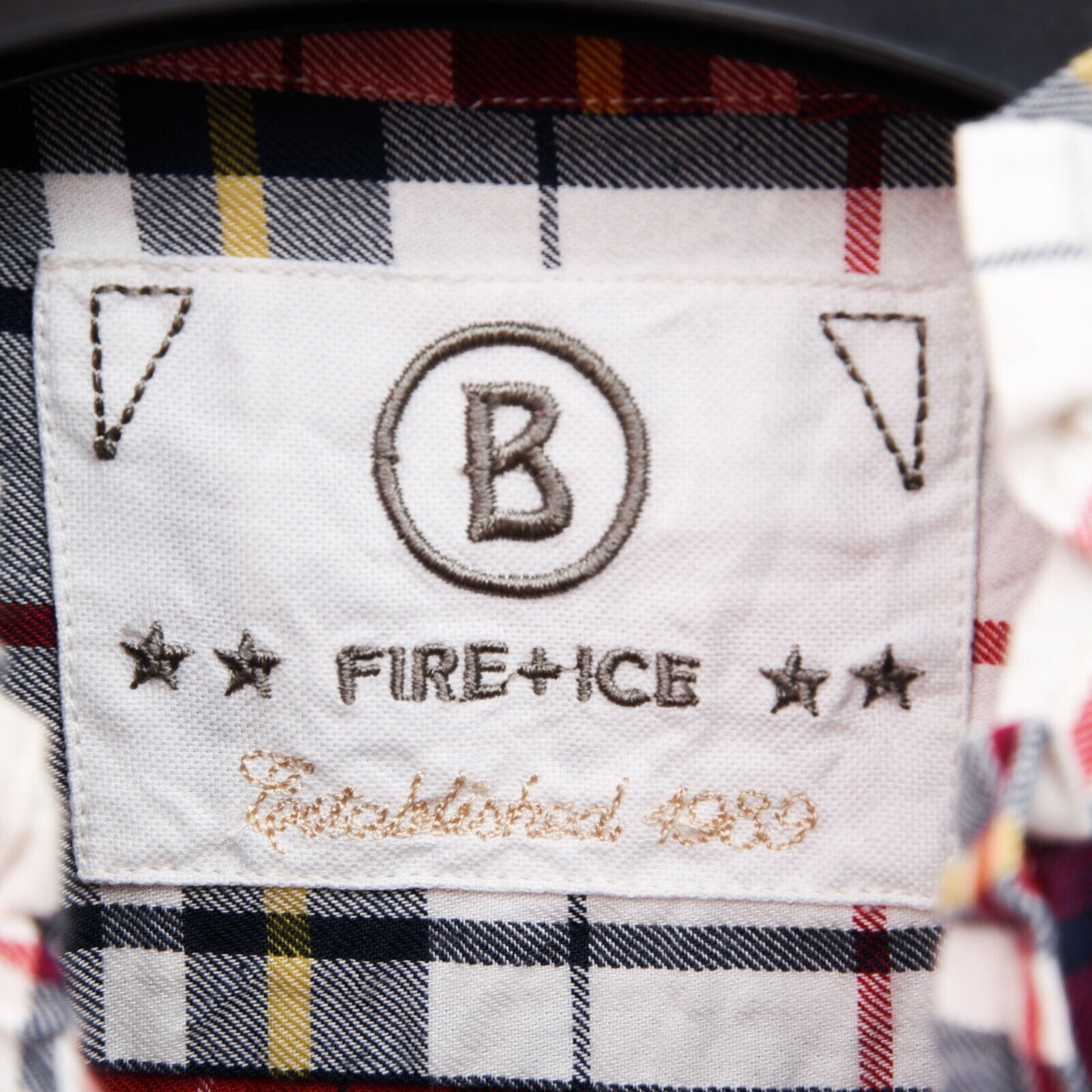 Bogner × Vintage M Plaid Button Up Shirt Dress Checked Tartan Long Sleeve Size M / US 6-8 / IT 42-44 - 6 Thumbnail