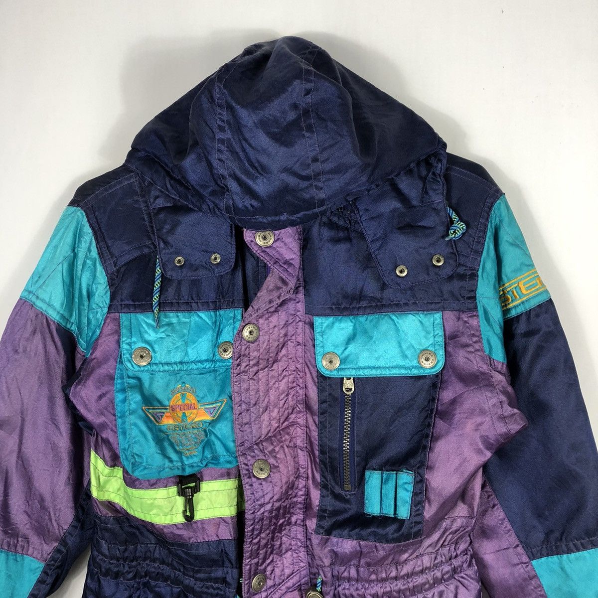 Japanese Brand × Vintage 🔥Rare🔥Vintage 1996 Estero Nice Colourful Winter Ski Jacket Size US M / EU 48-50 / 2 - 3 Thumbnail
