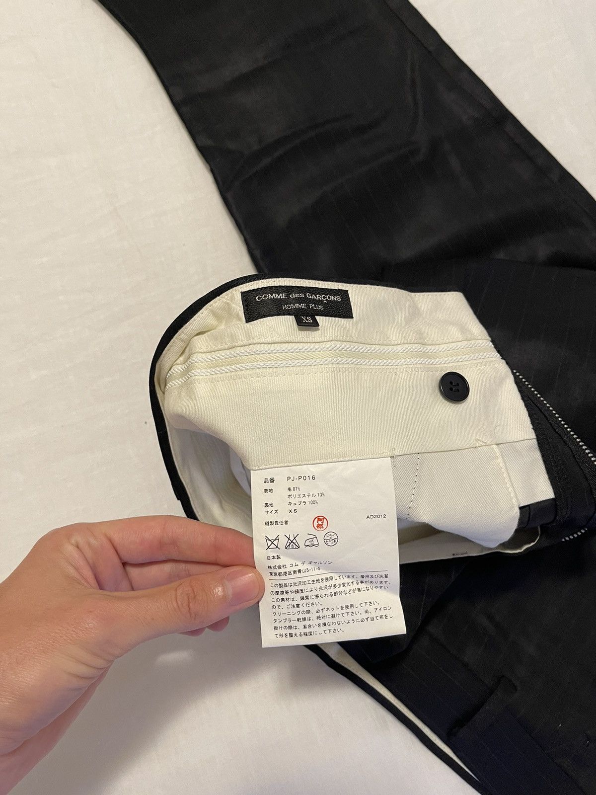 Comme des Garcons Homme Plus Pinstripe Trousers Size US 30 / EU 46 - 2 Thumbnail