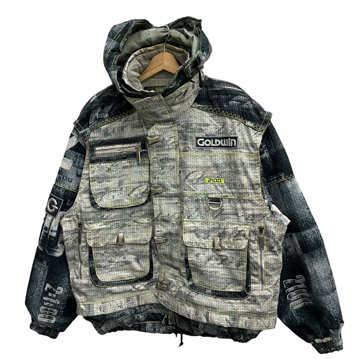 Goldwin × Sports Specialties 💥GOLDWIN 2100 HIGH TACTICAL UTILITY BOMBER SKI JACKET Size US M / EU 48-50 / 2 - 3 Thumbnail