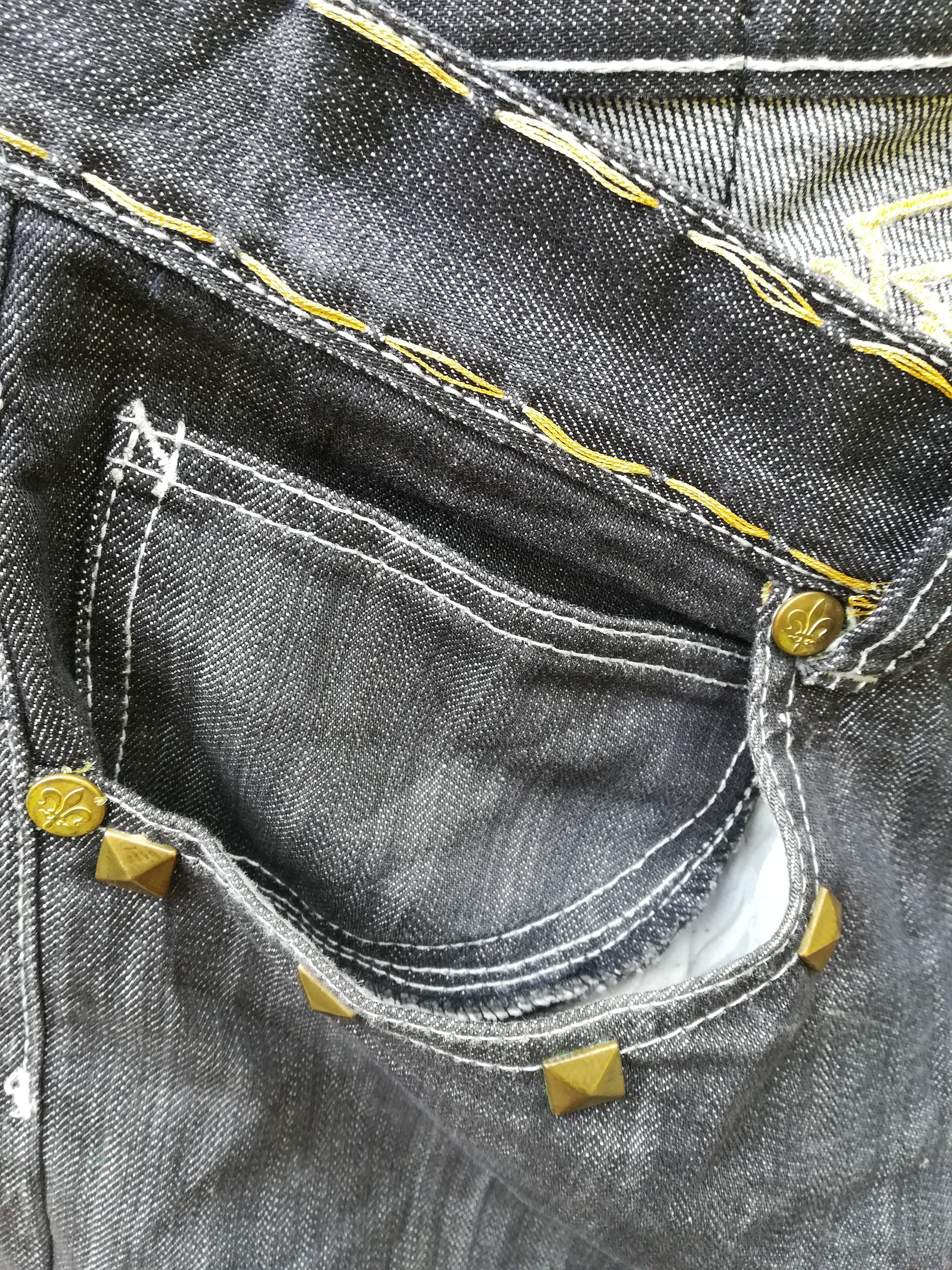 Designer Size 36 Atti Brand Dragon Embroidery Design Jeans Size US 36 / EU 52 - 6 Thumbnail