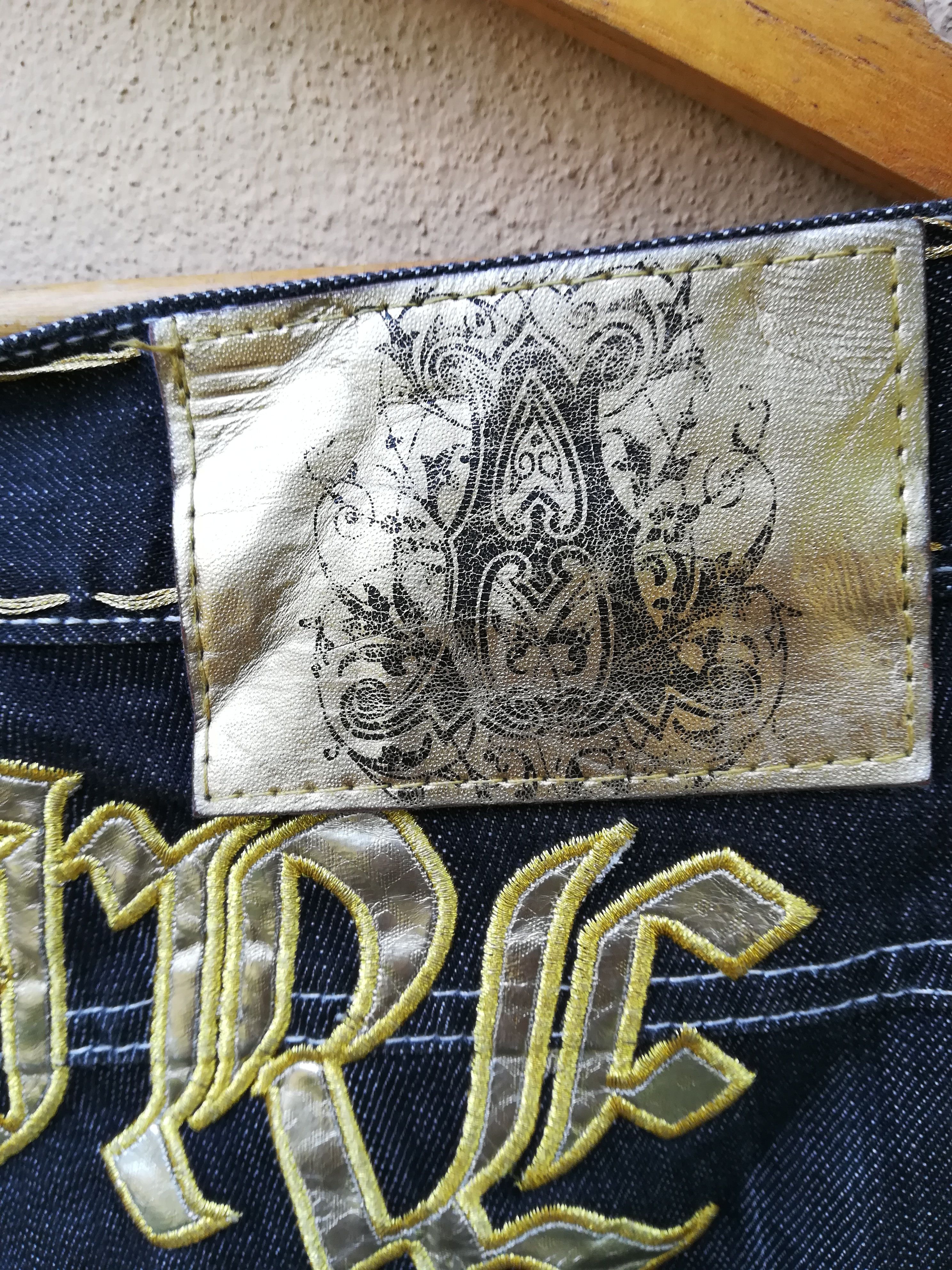 Designer Size 36 Atti Brand Dragon Embroidery Design Jeans Size US 36 / EU 52 - 2 Thumbnail