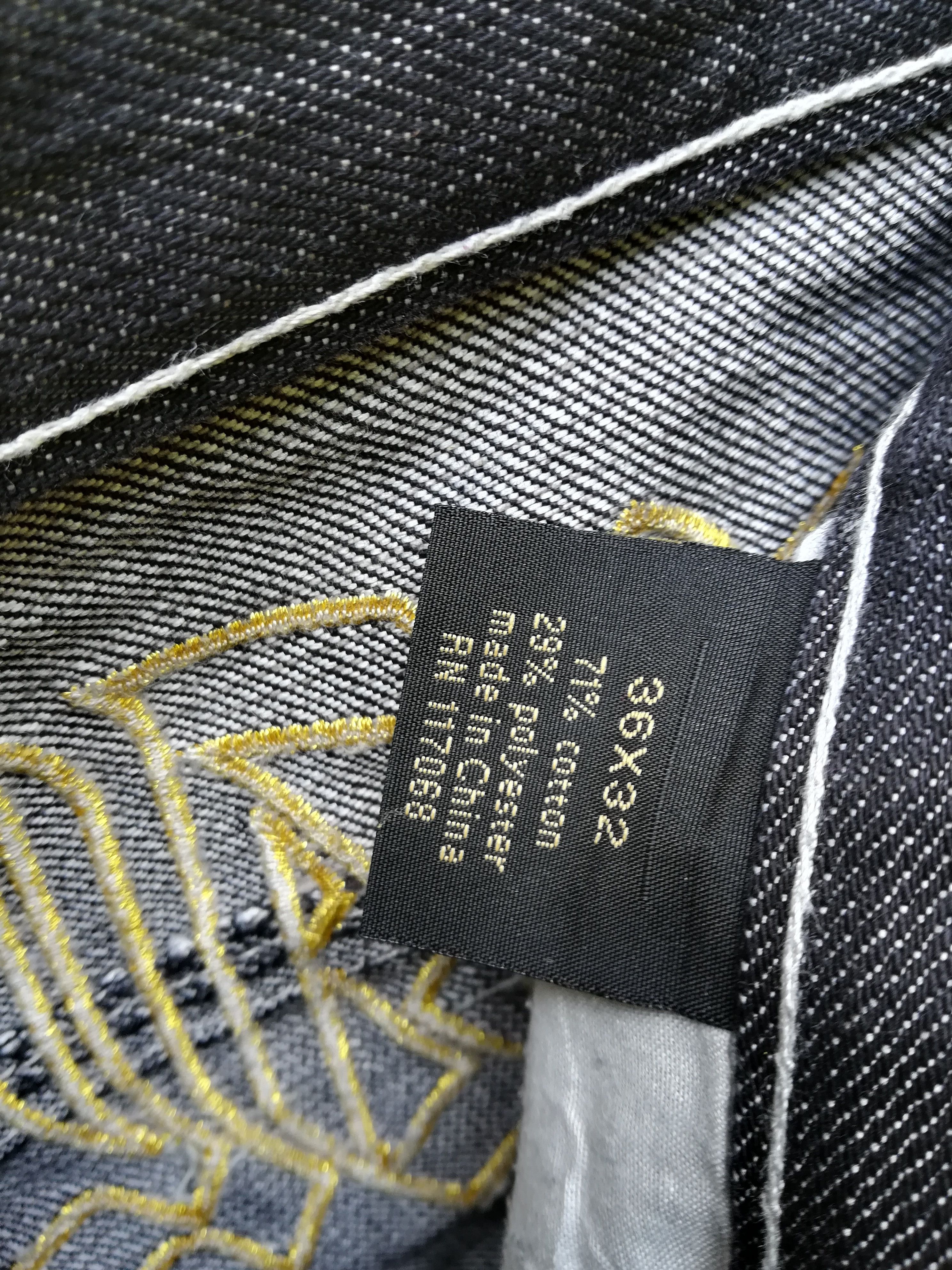 Designer Size 36 Atti Brand Dragon Embroidery Design Jeans Size US 36 / EU 52 - 13 Thumbnail