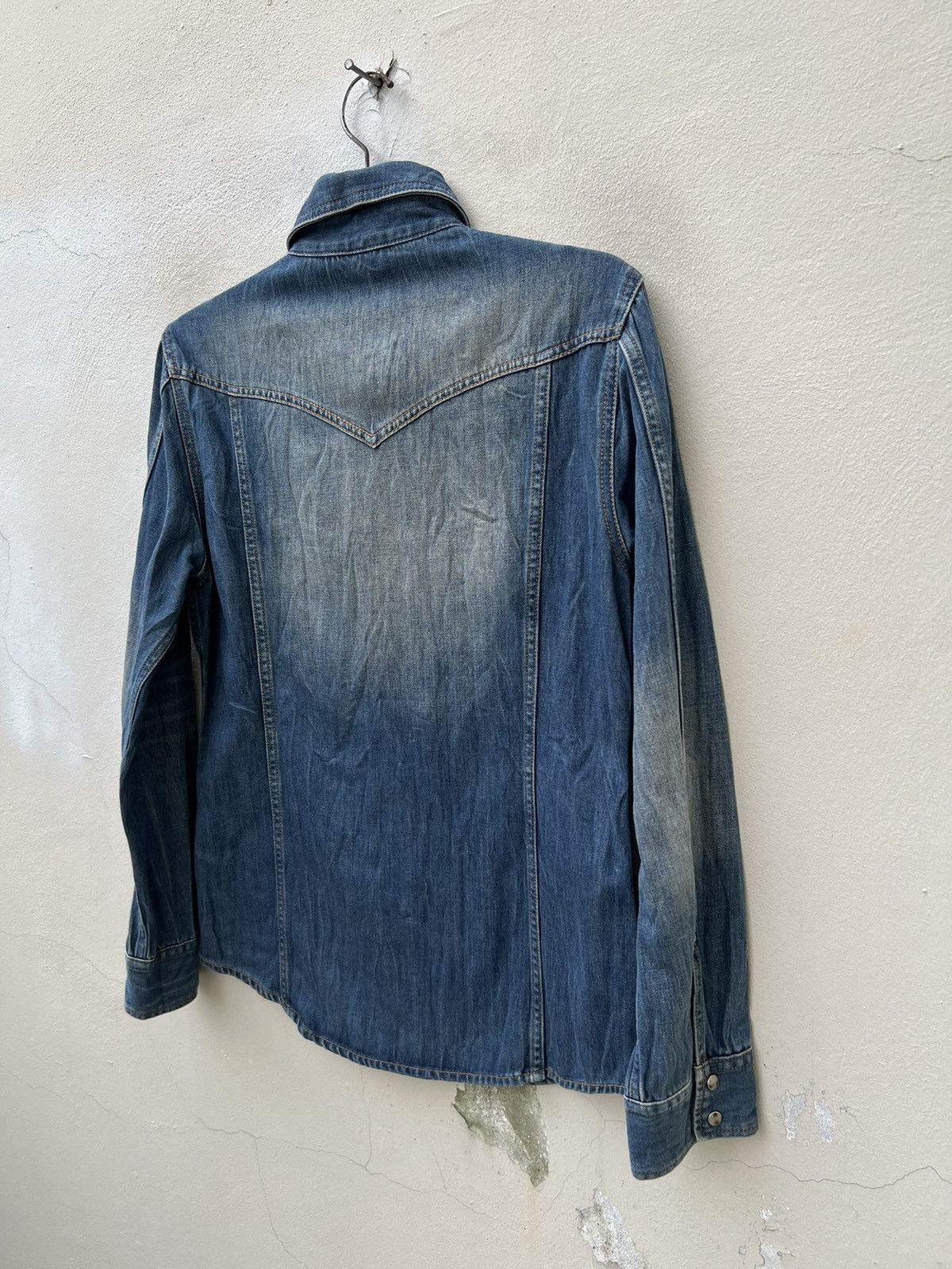 5351 POUR LES HOMMES 5351 Pour Les Homme Japan Denim Western Shirt Size US M / EU 48-50 / 2 - 15 Thumbnail