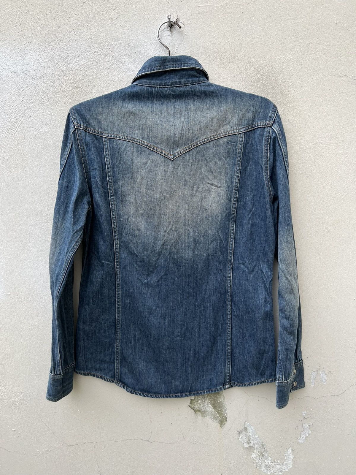 5351 POUR LES HOMMES 5351 Pour Les Homme Japan Denim Western Shirt Size US M / EU 48-50 / 2 - 13 Thumbnail