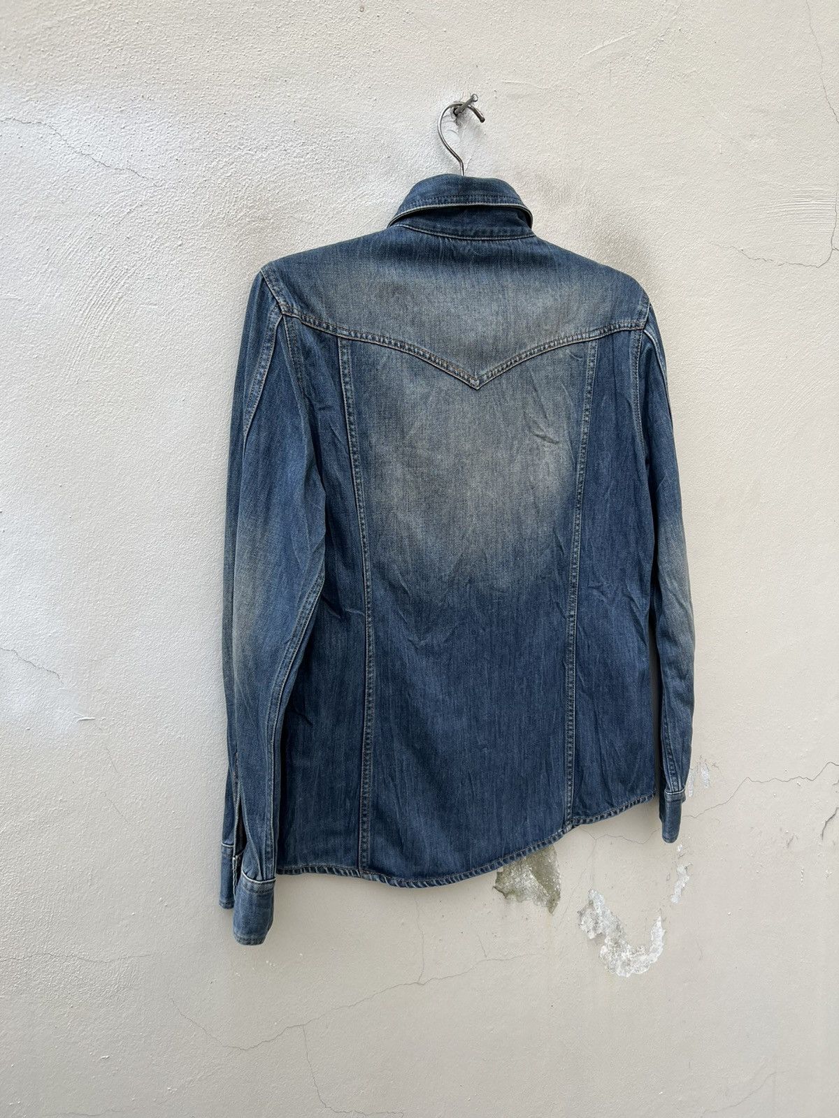 5351 POUR LES HOMMES 5351 Pour Les Homme Japan Denim Western Shirt Size US M / EU 48-50 / 2 - 14 Thumbnail