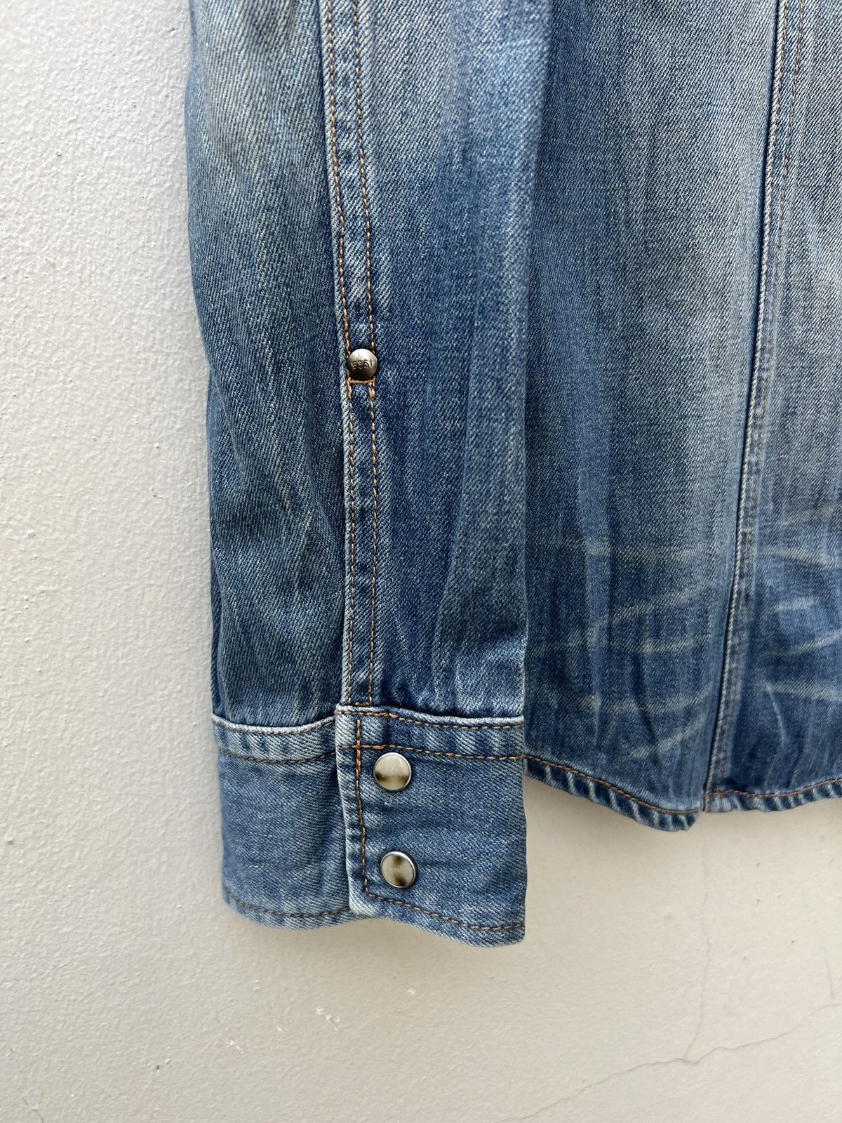 5351 POUR LES HOMMES 5351 Pour Les Homme Japan Denim Western Shirt Size US M / EU 48-50 / 2 - 9 Thumbnail