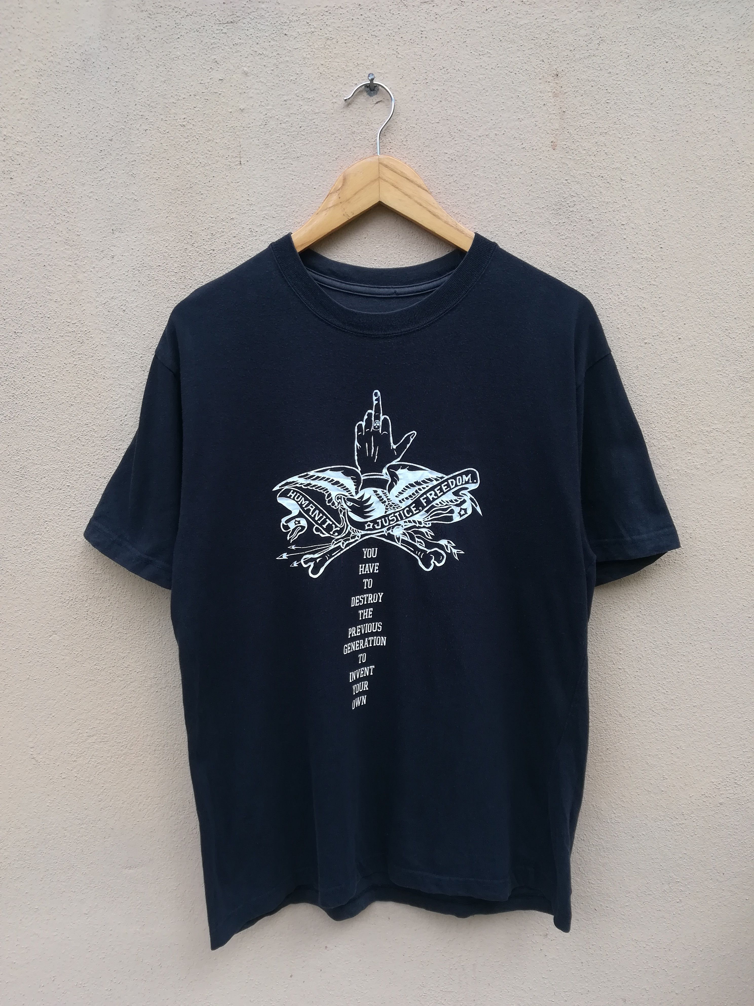 Japanese Brand × Neighborhood Vintage 2004 Neighboorhood Humanity Justice Freedom Tee Size US M / EU 48-50 / 2 - 1 Thumbnail
