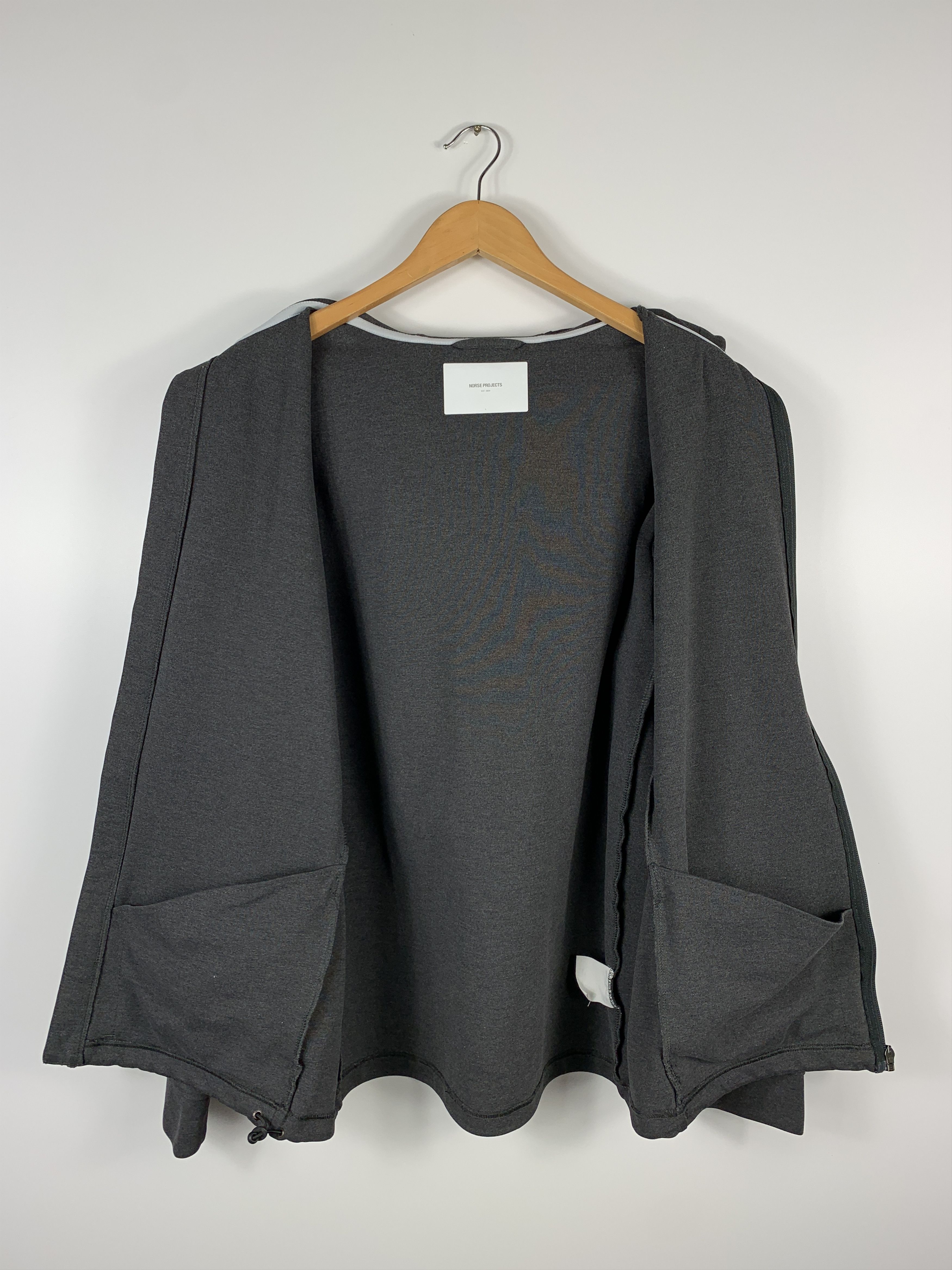 Norse Projects Mens Norse Projects Zip Hooded Jacket Gray Size L Size US L / EU 52-54 / 3 - 7 Thumbnail