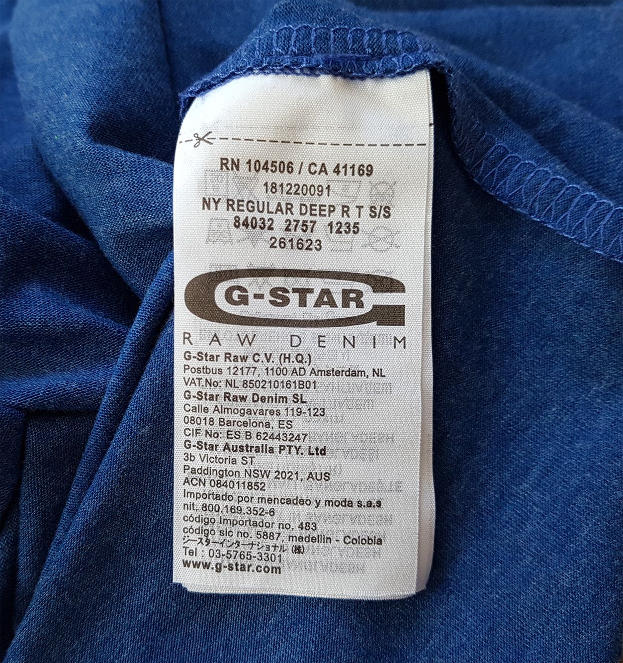 G-Star G-STAR Raw NY Regular Tee T Shirt sz S Size US S / EU 44-46 / 1 - 6 Thumbnail