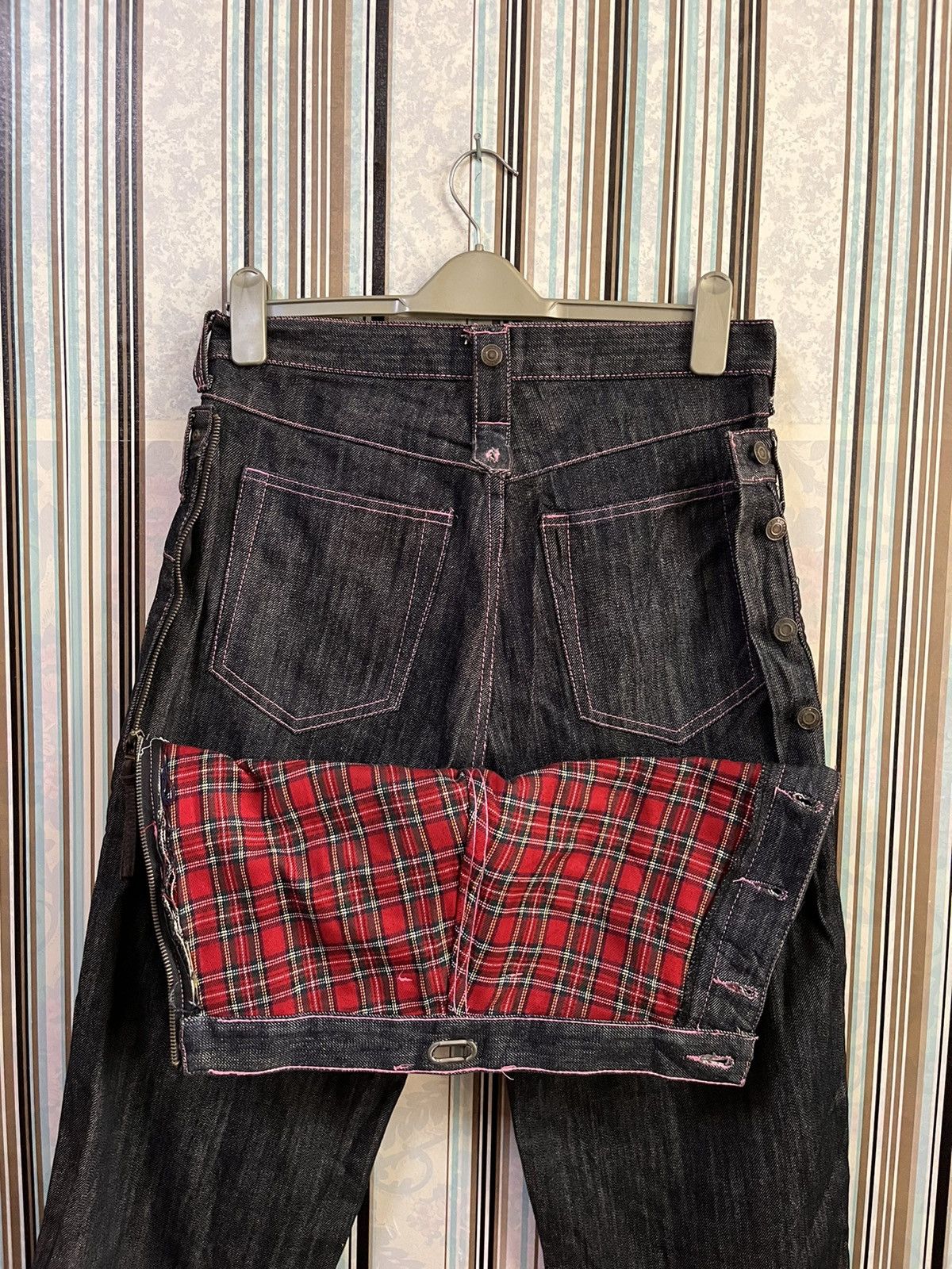 Japanese Brand dhp2 tartan proto punk #C2 Size US 31 - 6 Thumbnail