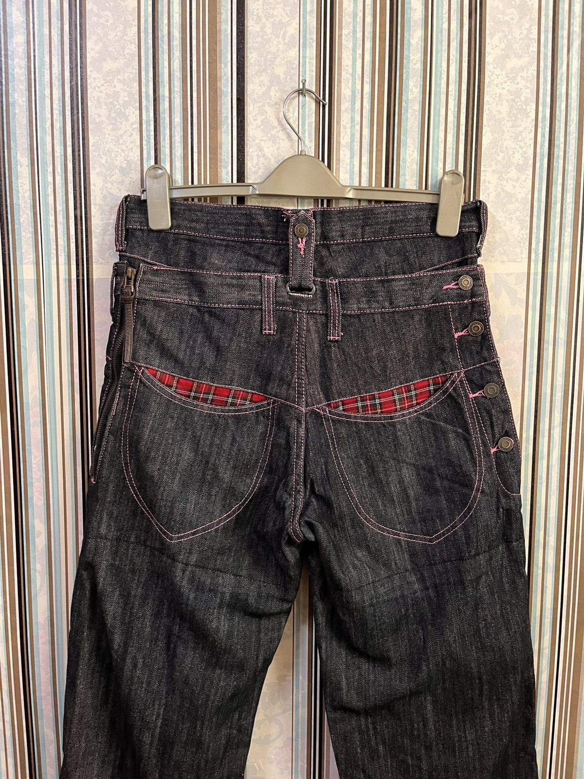 Japanese Brand dhp2 tartan proto punk #C2 Size US 31 - 5 Thumbnail