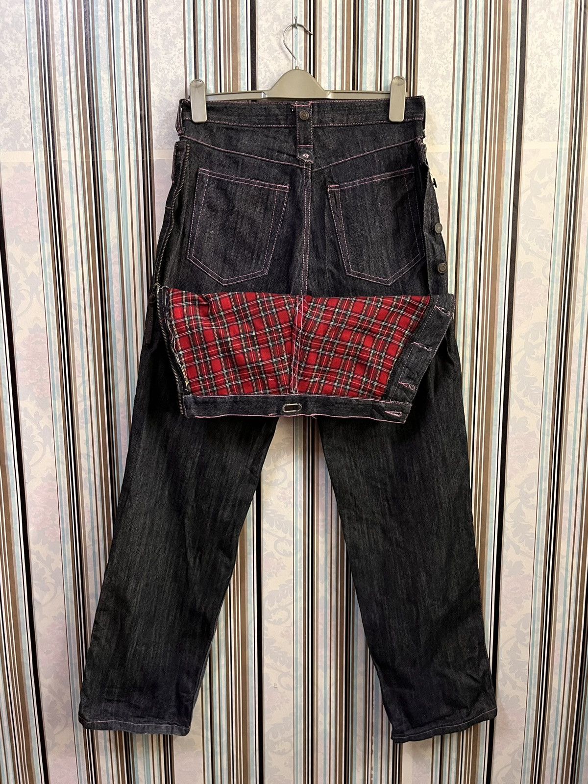 Japanese Brand dhp2 tartan proto punk #C2 Size US 31 - 1 Thumbnail