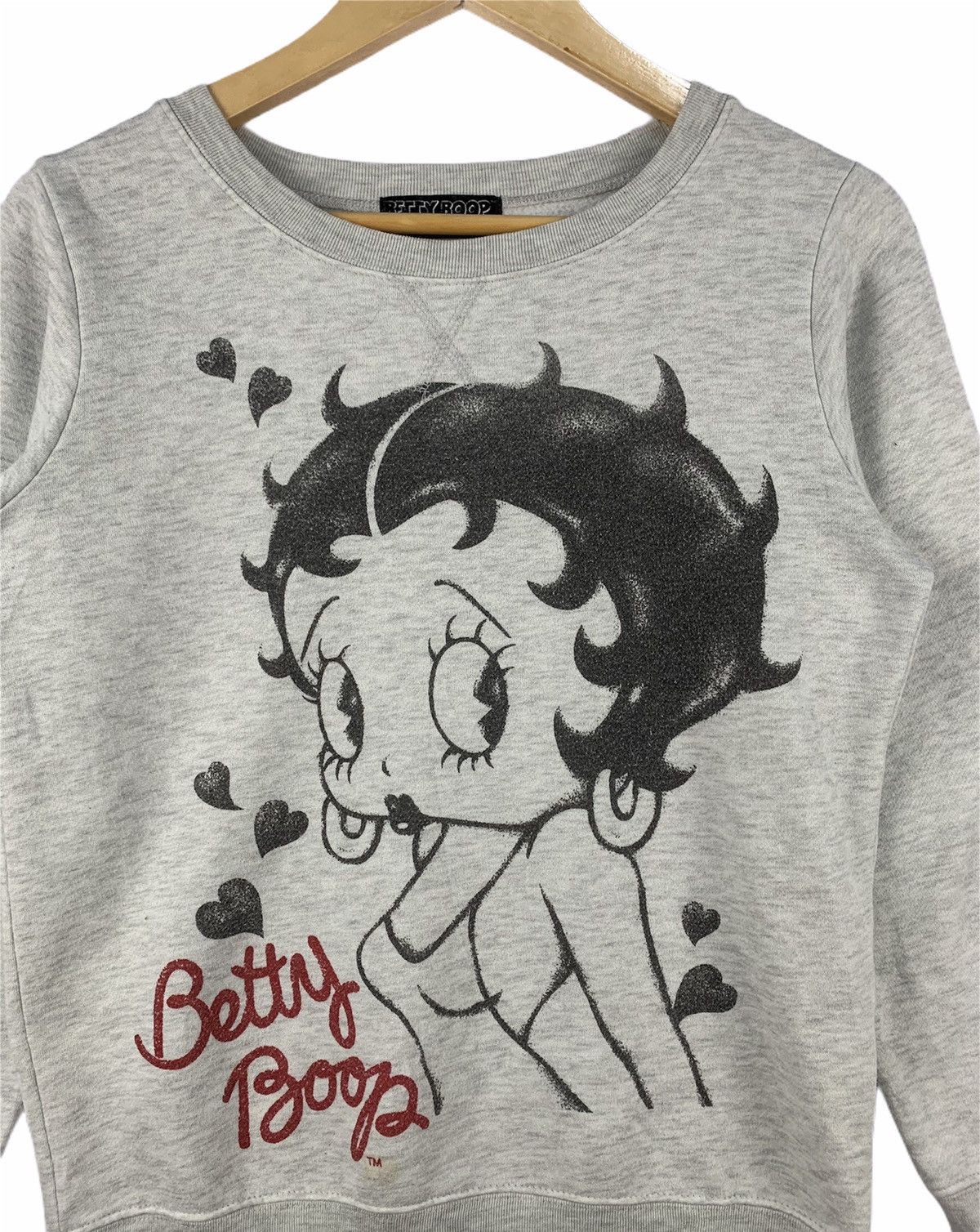 Cartoon Network Vintage Betty Bopp Big Logo Sweatshirt Grey Small Size US S / EU 44-46 / 1 - 2 Thumbnail