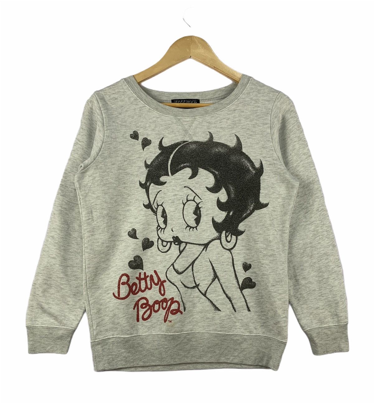 Cartoon Network Vintage Betty Bopp Big Logo Sweatshirt Grey Small Size US S / EU 44-46 / 1 - 1 Thumbnail