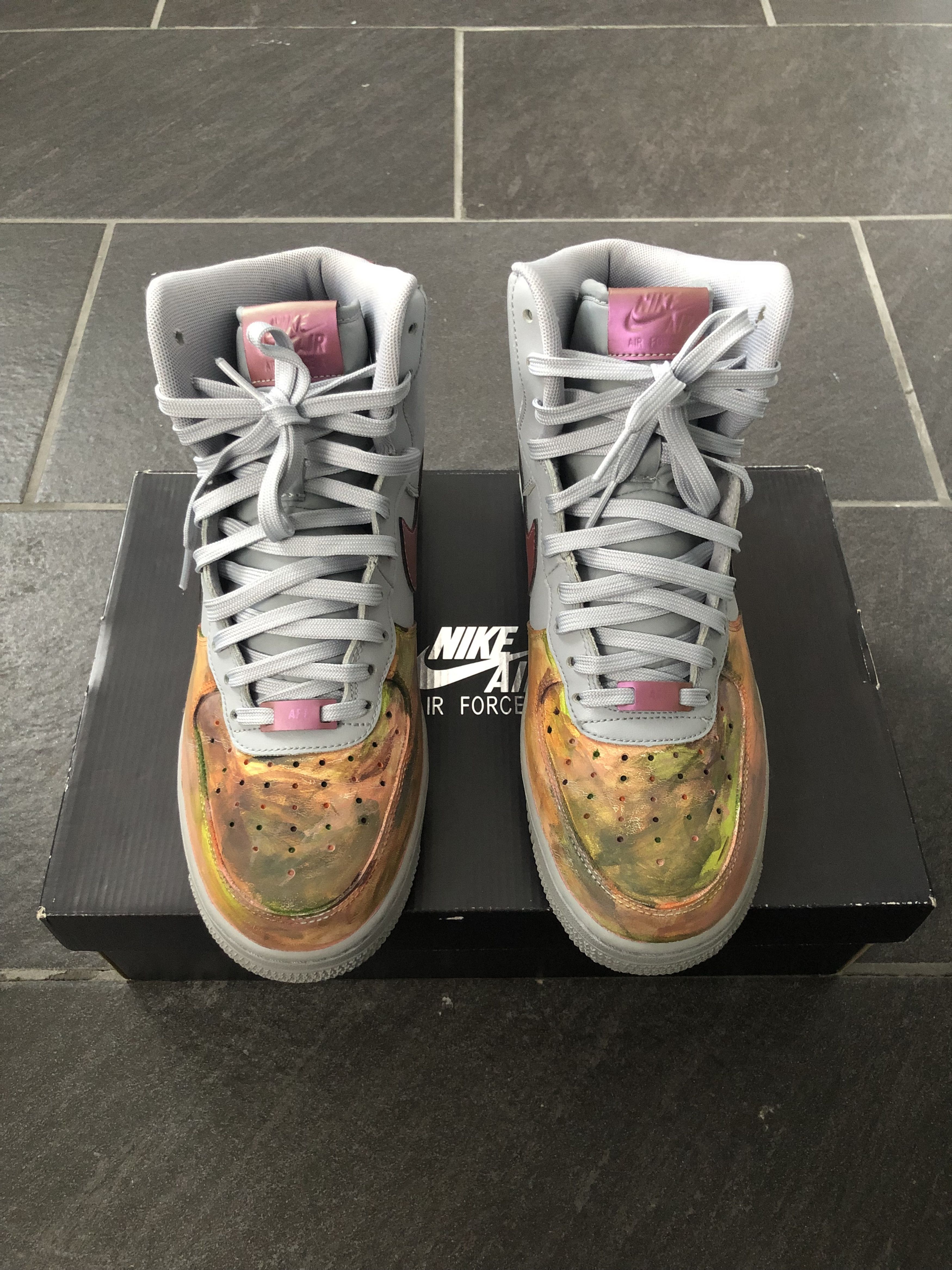 Nike Air Force 1 High 07 LV8 Pure Platinum Size US 8.5 / EU 41-42 - 2 Thumbnail