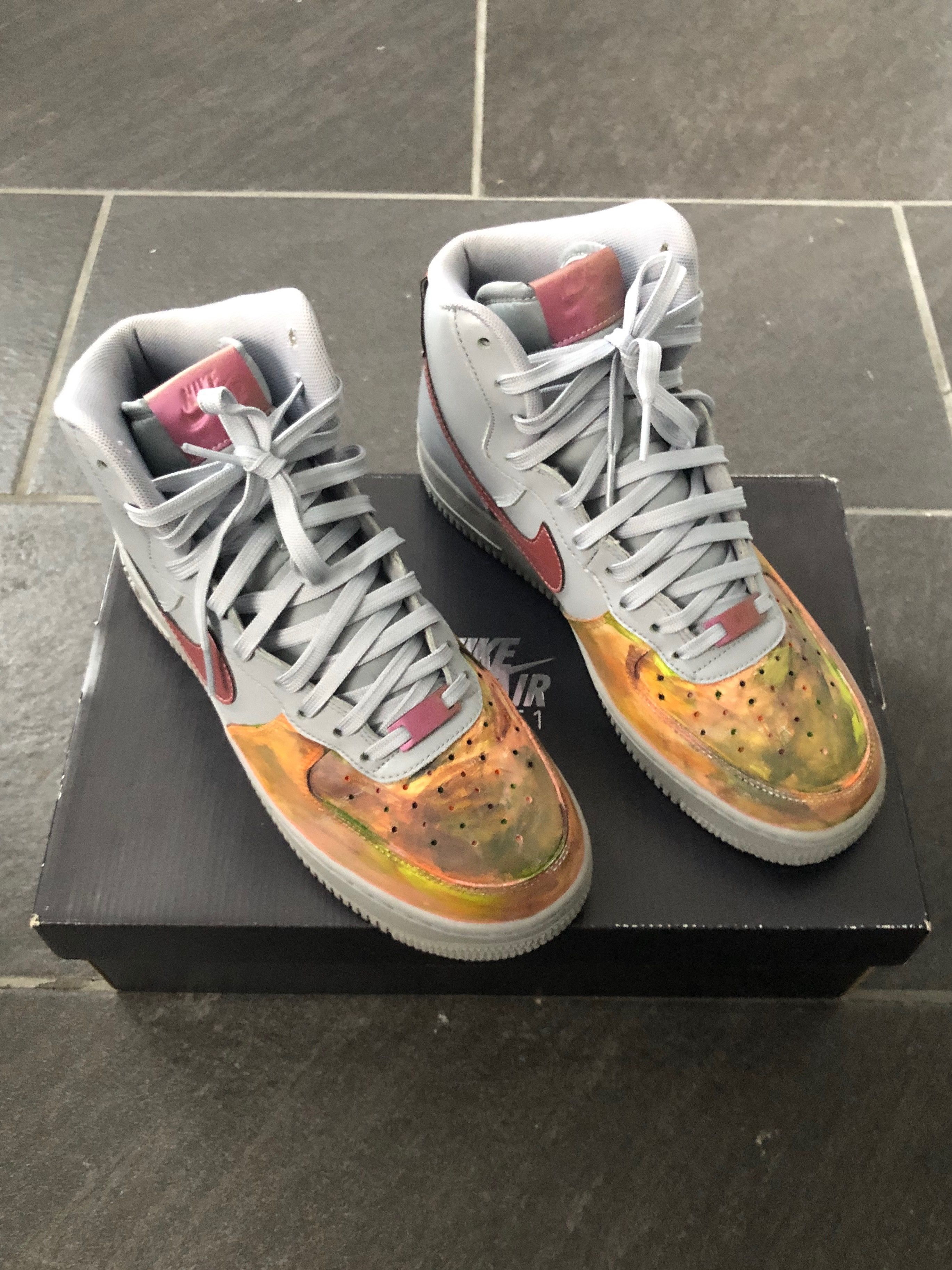 Nike Air Force 1 High 07 LV8 Pure Platinum Size US 8.5 / EU 41-42 - 3 Thumbnail