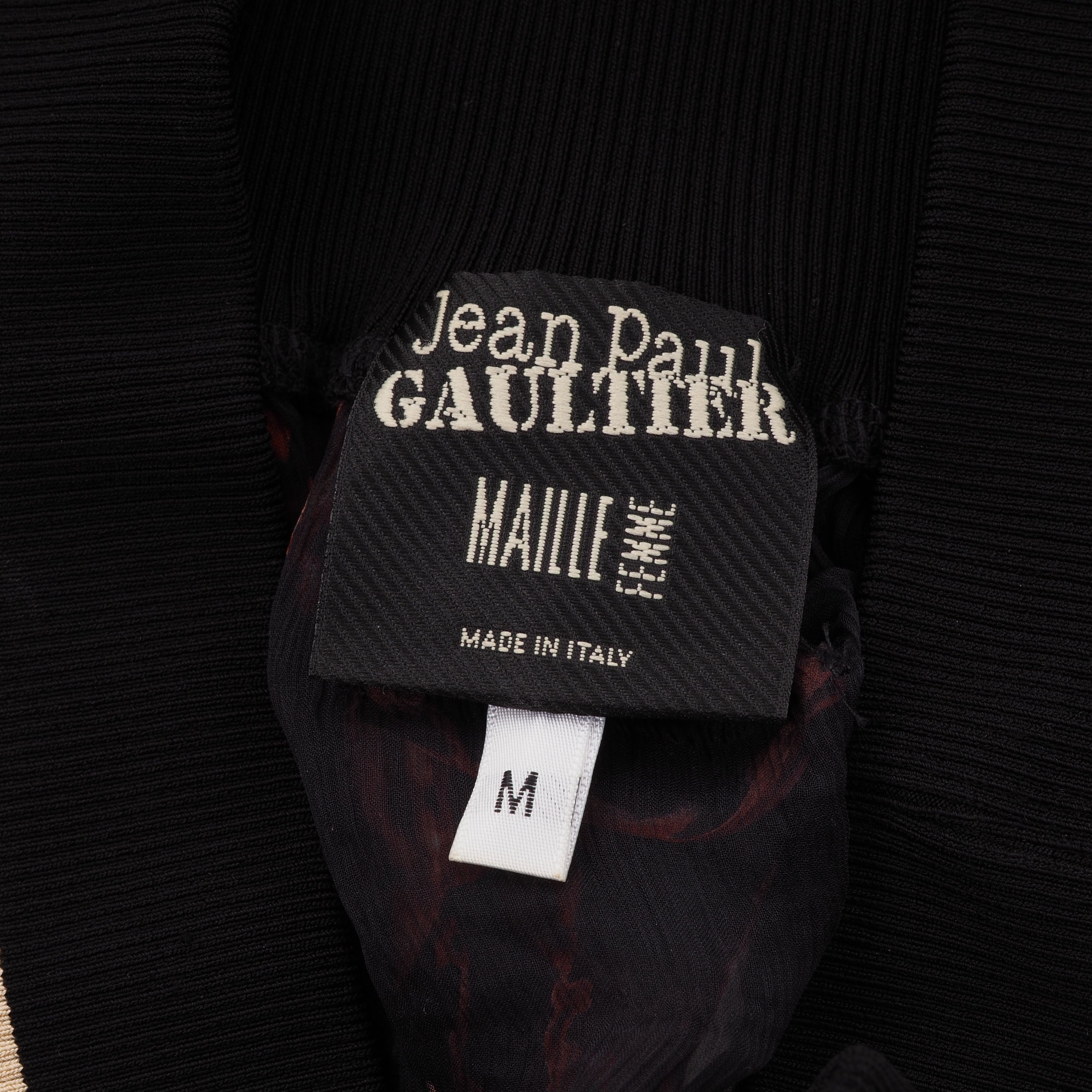 Jean Paul Gaultier Jean Paul Gaultier Vintage Sheer Silk Off-Shoulder Blouse Size M / US 6-8 / IT 42-44 - 7 Thumbnail