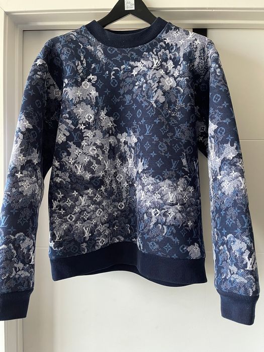 Louis Vuitton Blue Monogram Jacquard Sweater