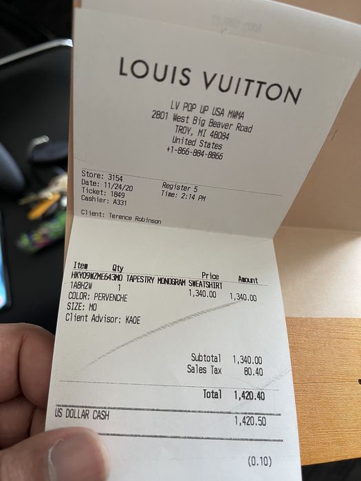 Louis Vuitton Louis Vuitton tapestry monogram sweater