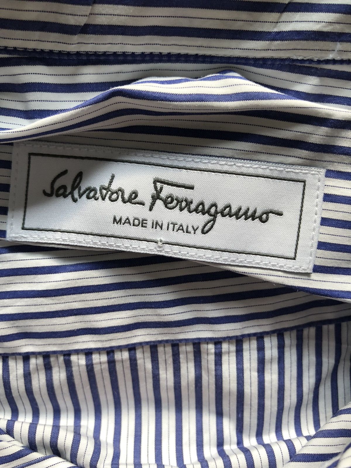 Salvatore Ferragamo Blue stripe shirts Size large Size US L / EU 52-54 / 3 - 1 Preview