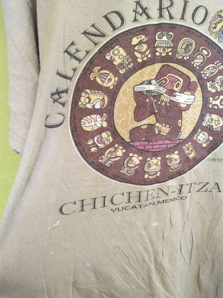 Tribal Streetwear 🔥 CALENDARIO MAYA ART TEE Size US L / EU 52-54 / 3 - 5 Thumbnail